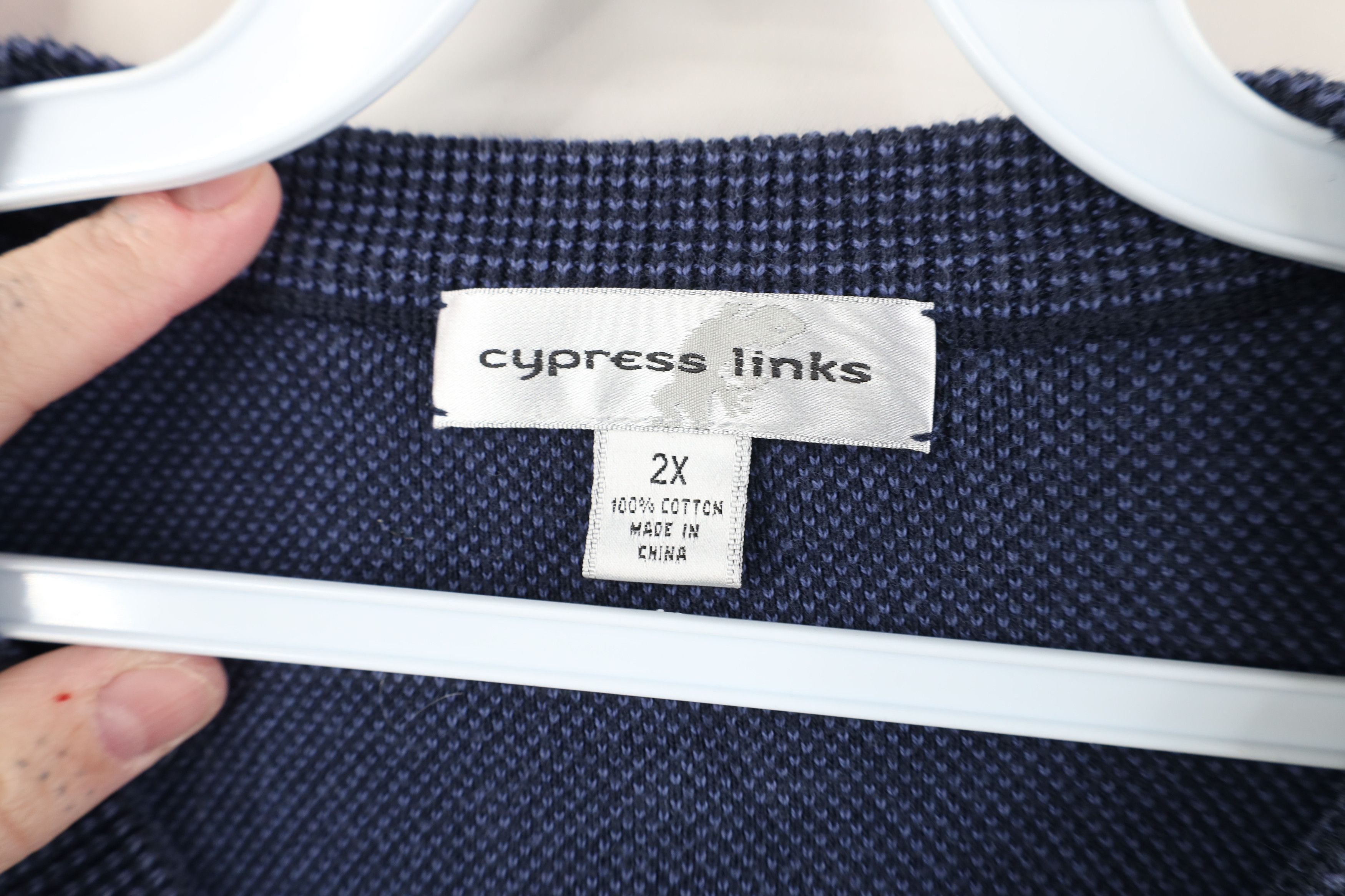 Vintage Vintage 90s Streetwear Thermal Knit V-Neck Sweater Vest Size US XXL / EU 58 / 5 - 5 Thumbnail