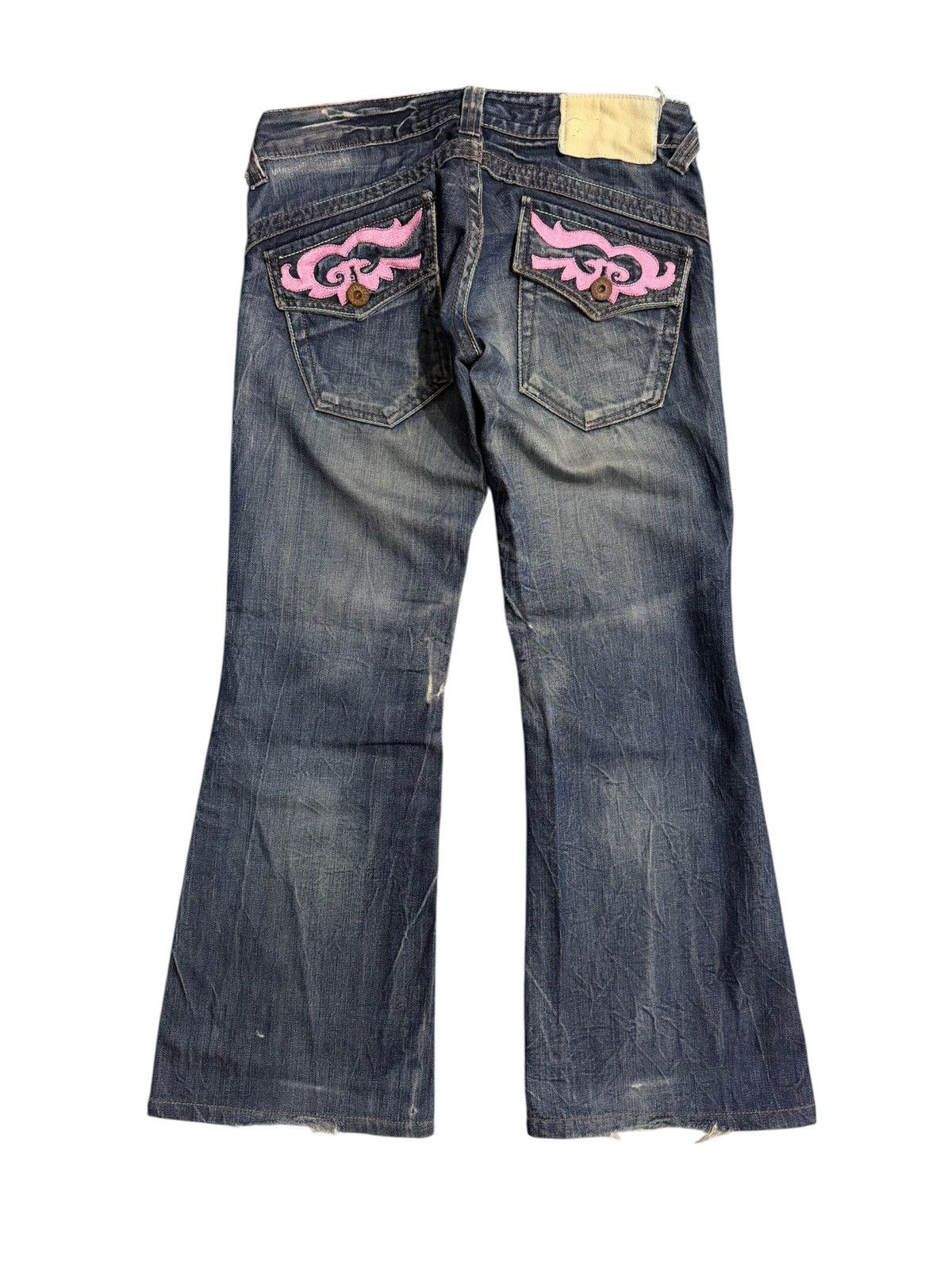 Japanese Brand DRIVE JEANS FLARED BOOTCUT JEANS Size 29" - 2 Thumbnail
