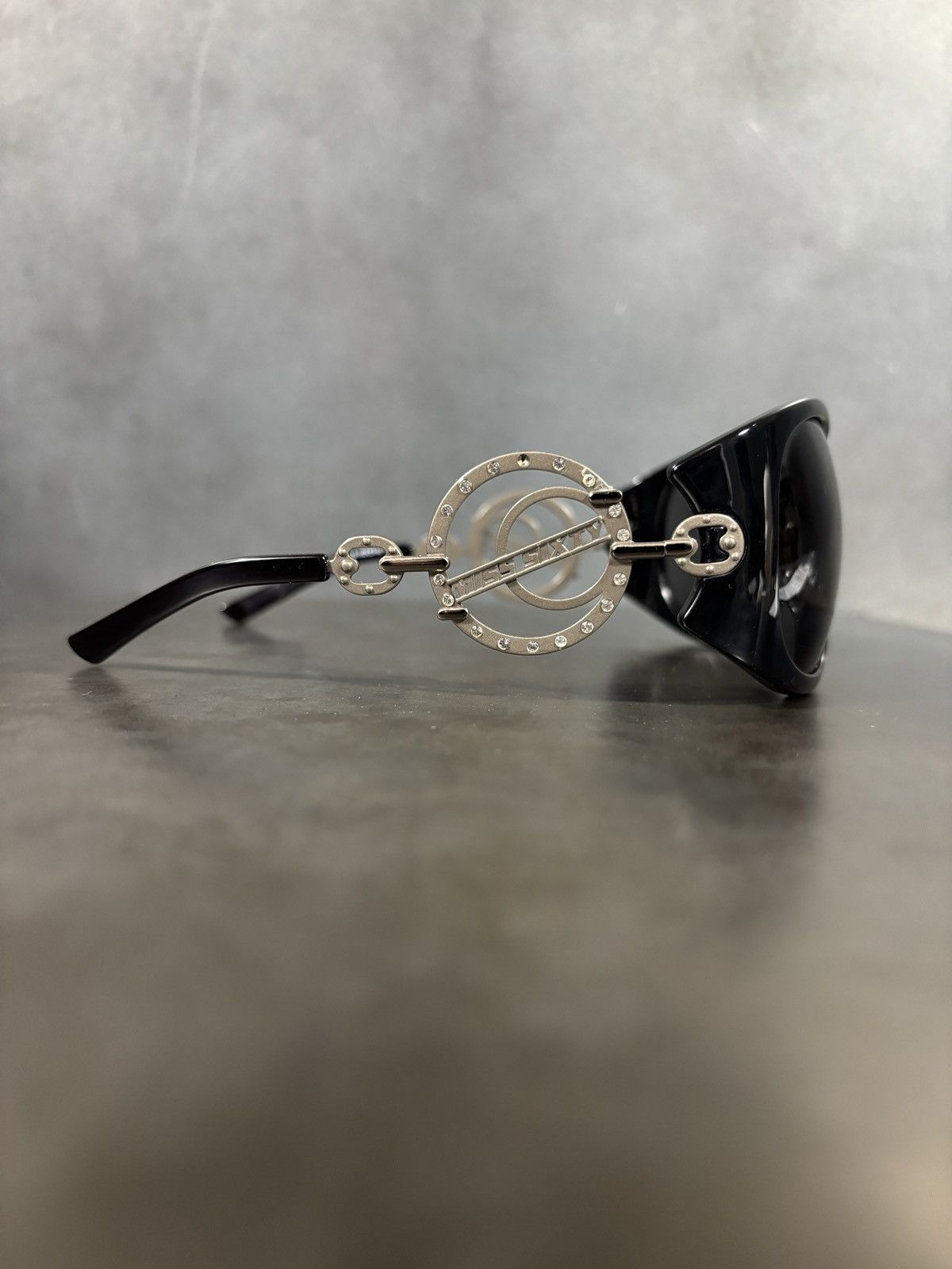Miss Sixty Vintage Miss Sixty Sunglasses Y2K 2000s Oversized Rhinestone Size ONE SIZE - 4 Thumbnail