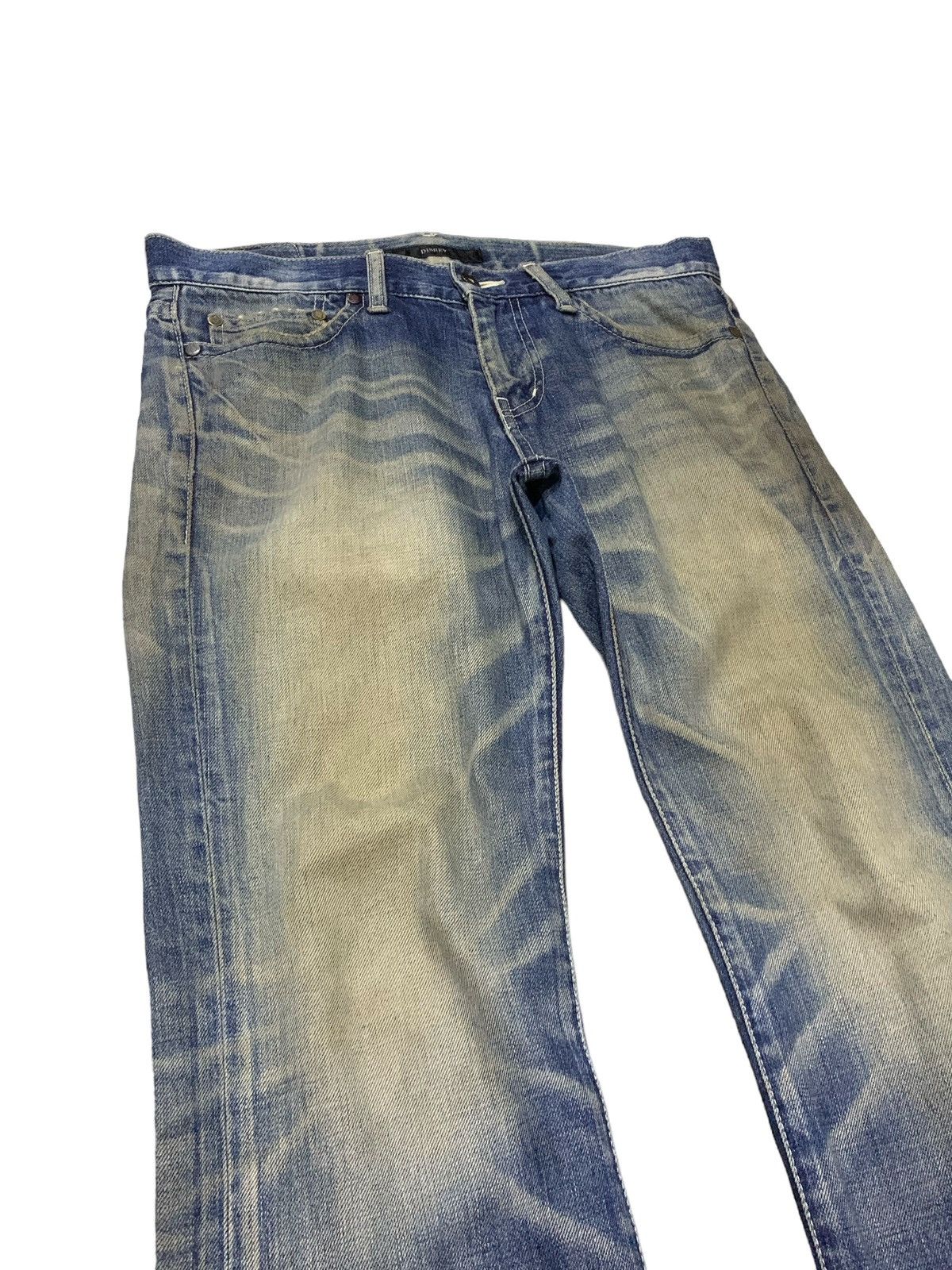 Hysteric Glamour × Japanese Brand Disrev Japan Mud Wash Flared Faded Jeans Size US 32 / EU 48 - 6 Thumbnail