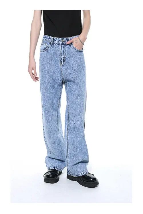 Other Retro distressed washed straight casual jeans Size US 32 / EU 48 - 3 Thumbnail