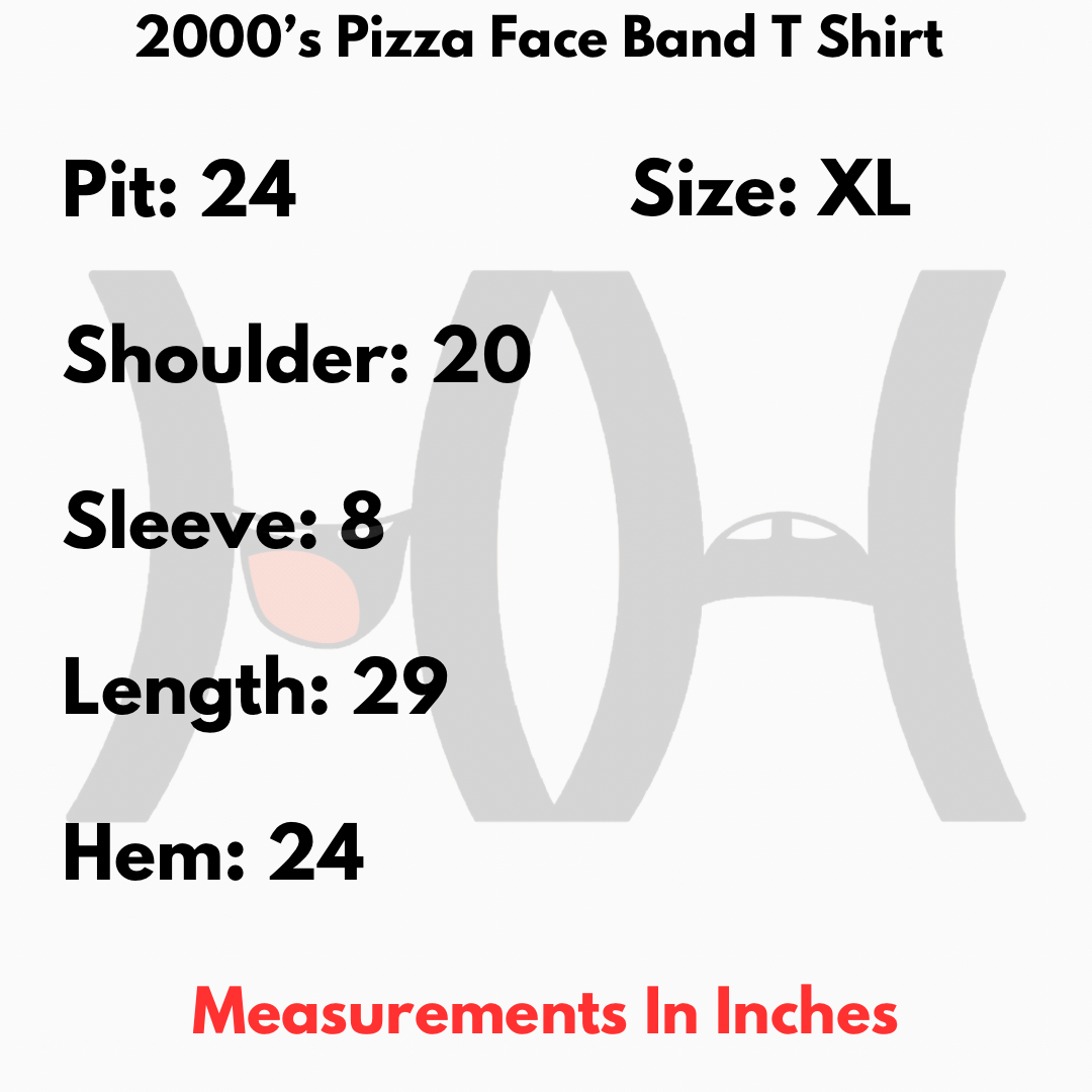 Band Tees × Vintage 2000’s Pizza Face Band T Shirt Size US XL / EU 56 / 4 - 3 Thumbnail