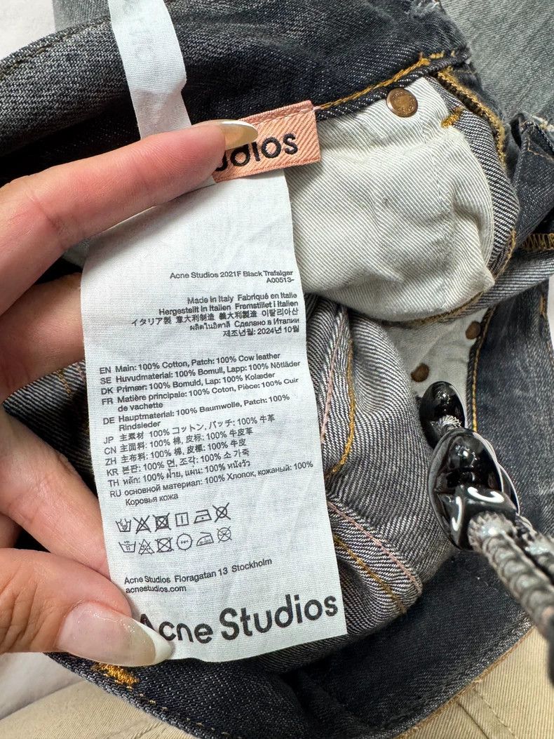 Acne Studios Acne Studios Black splashed ink jeans Size US 30 / EU 46 - 4 Thumbnail
