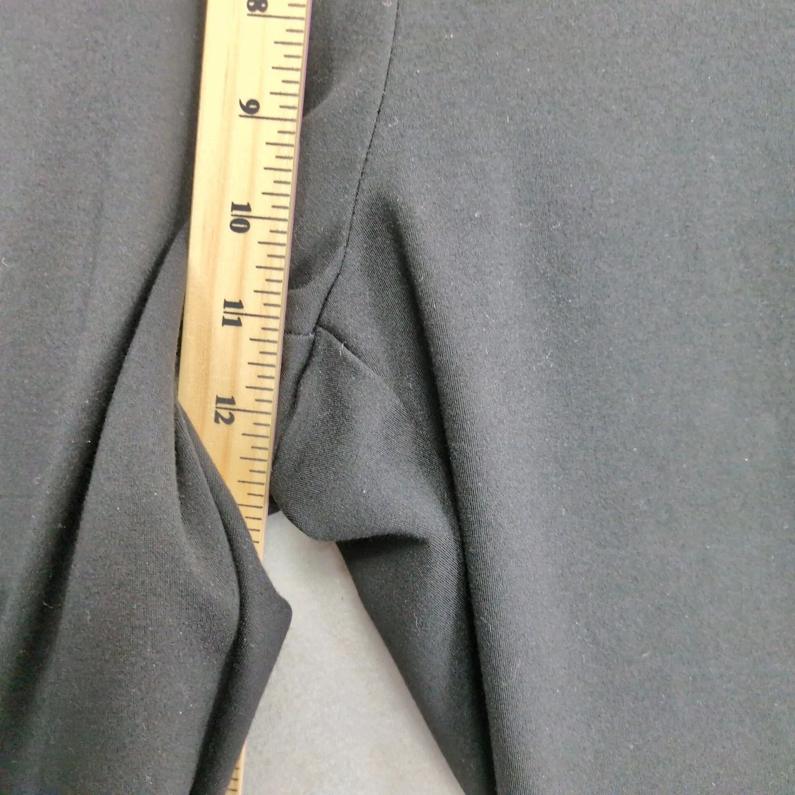 Chicos Chico's Black Straight Leg Pull-On Pants Women's 14 36x27" Size 36" / US 14 / IT 50 - 7 Thumbnail