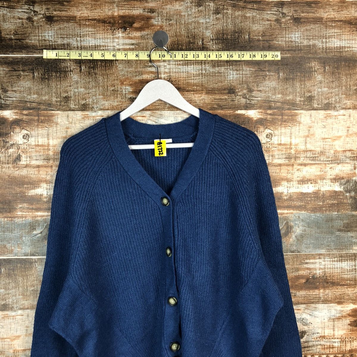 GU GU Blue Cardigan Knitwear #A1722 Size L / US 10 / IT 46 - 2 Thumbnail