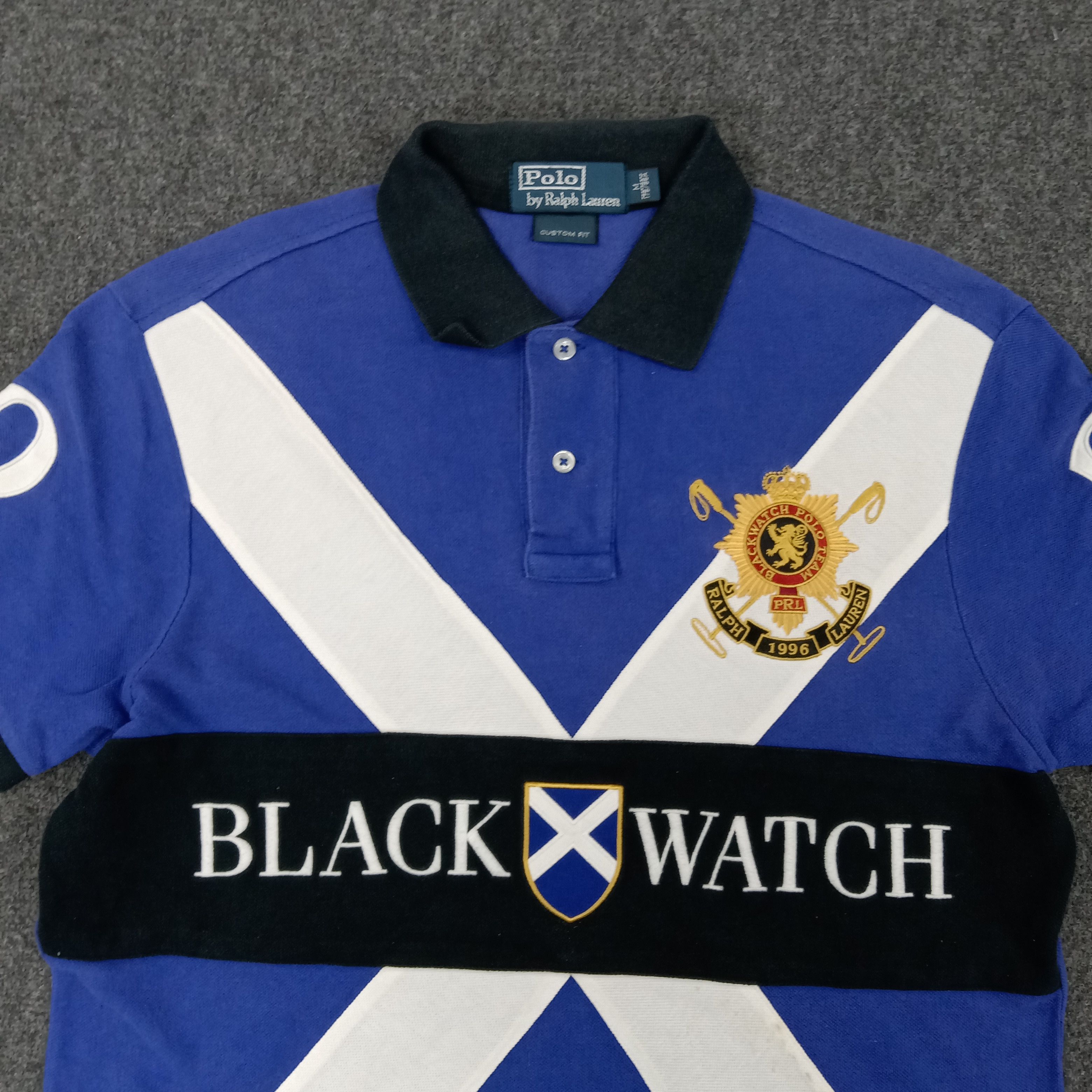 Polo Ralph Lauren × Vintage Black X Watch by Ralph Lauren Luxury Brand Polos Size US S / EU 44-46 / 1 - 2 Thumbnail