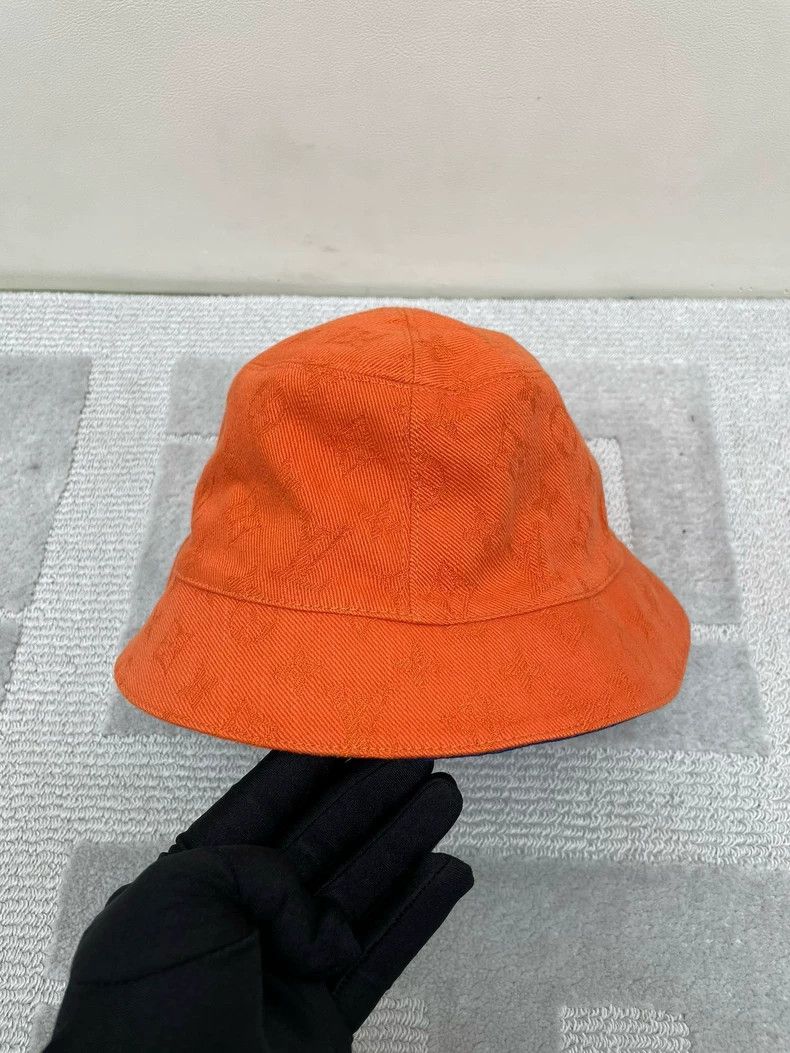 Louis Vuitton Louis Vuitton Orange Logo Bucket Hat - dmc Size ONE SIZE - 1 Thumbnail