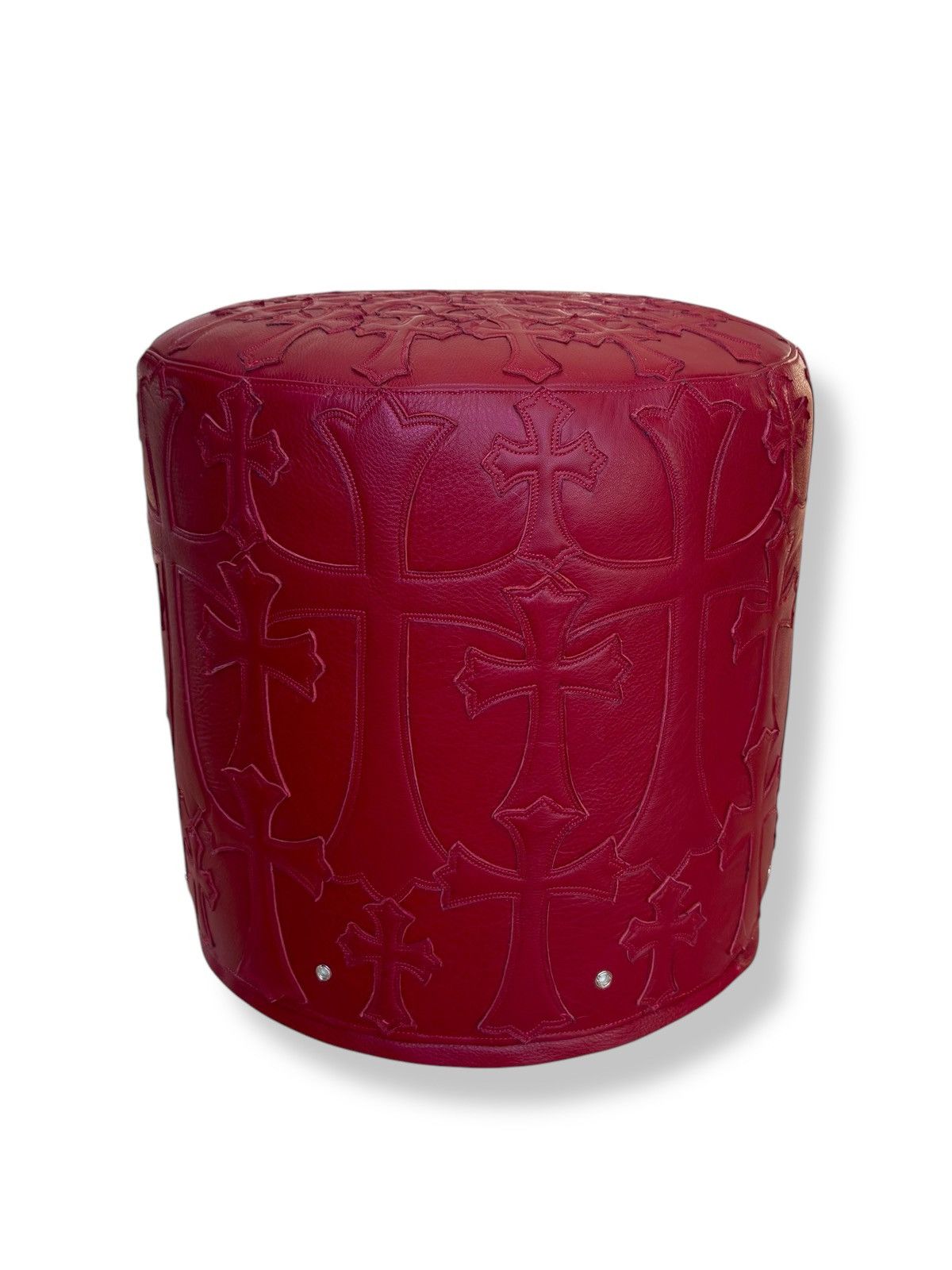 Chrome Hearts Chrome Hearts 1/1 Blood Red Tuffet Ottoman Stool🩸 Size ONE SIZE - 2 Thumbnail