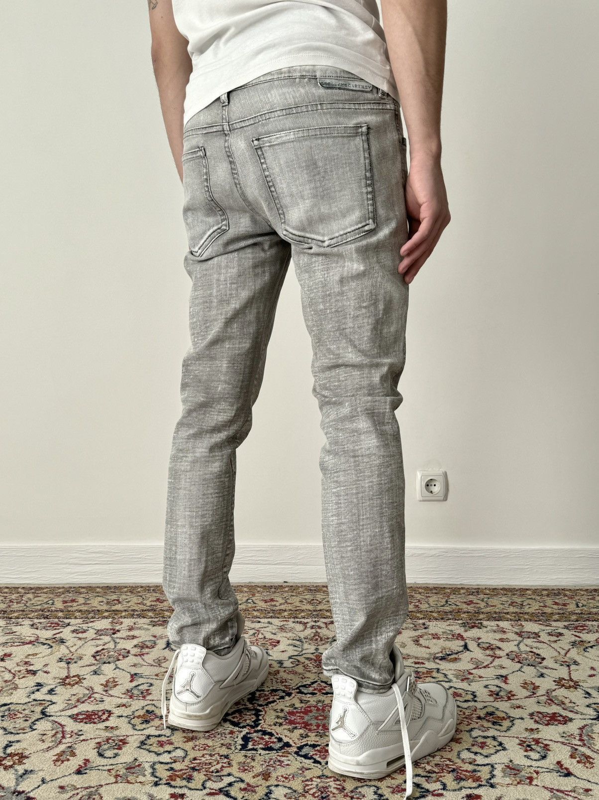 Stella McCartney Stella McCartney Acid Wash Slim Grey Jeans Pants Size US 31 - 3 Thumbnail