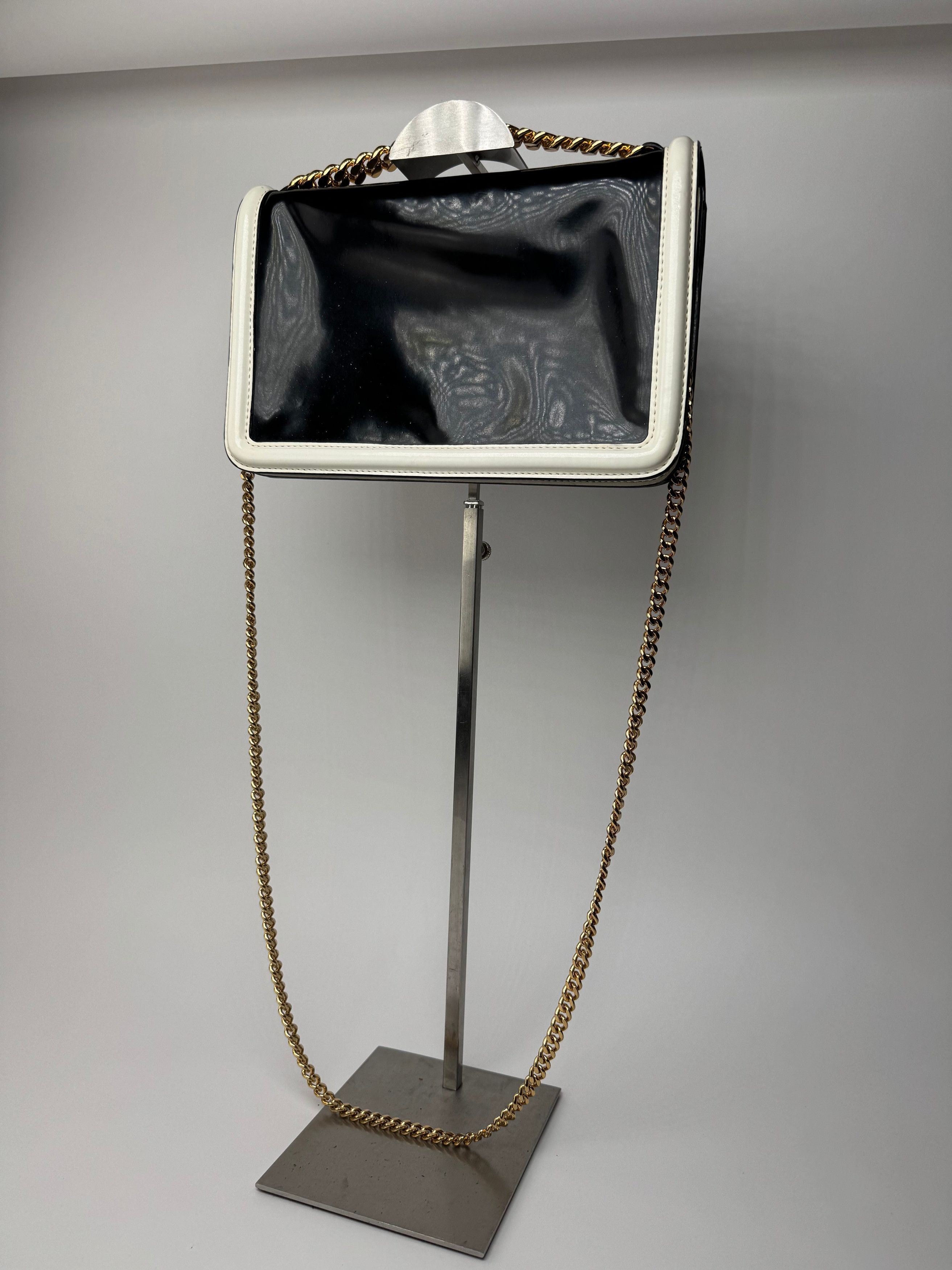 Stella McCartney Vintage Stella Mc Cartney Patent Leather Bag white black Size ONE SIZE - 1 Thumbnail