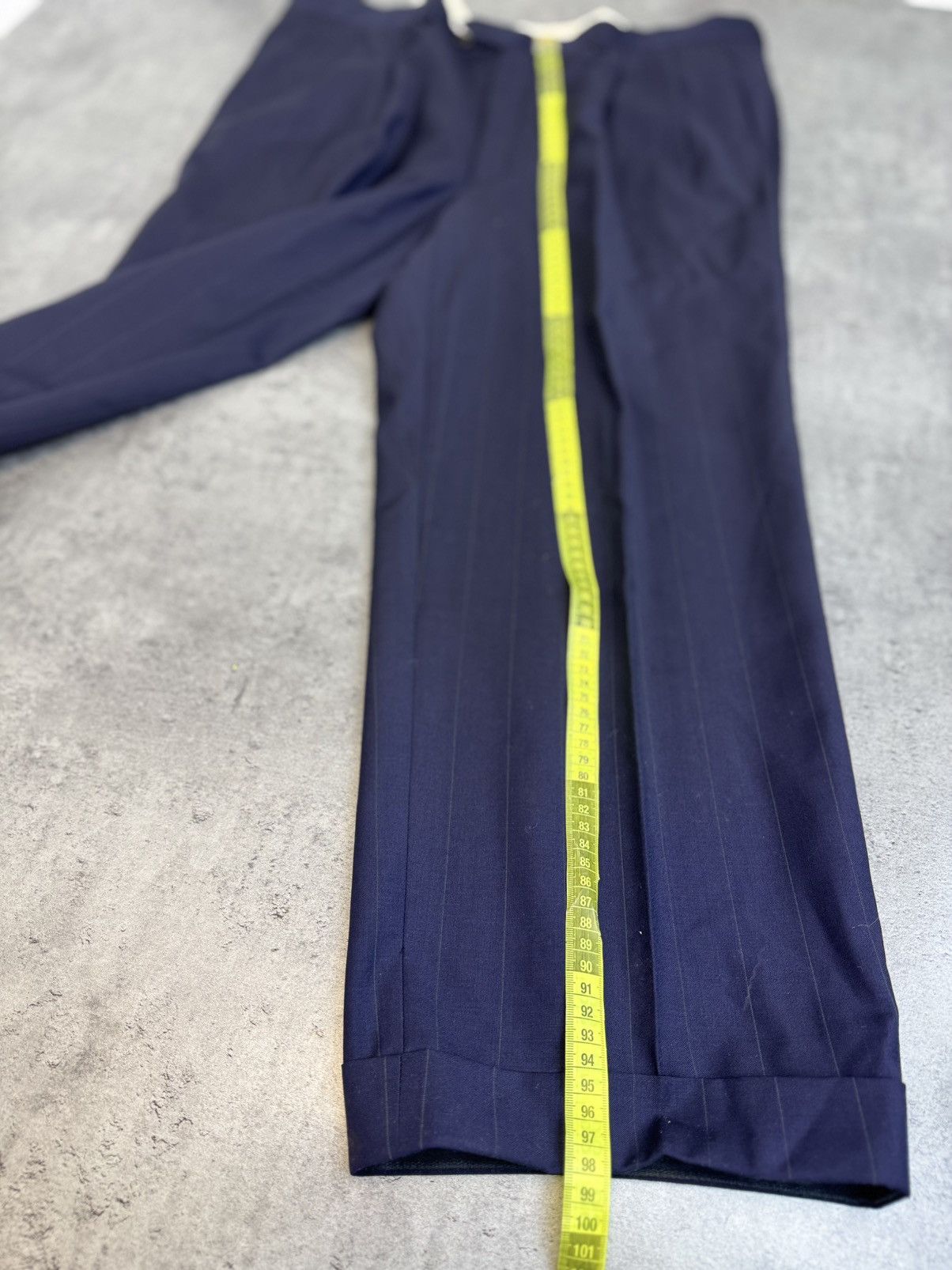 Valentino Valentino Double Breasted Pinstripe Wool Suit Vintage 90s Size 54R - 19 Thumbnail
