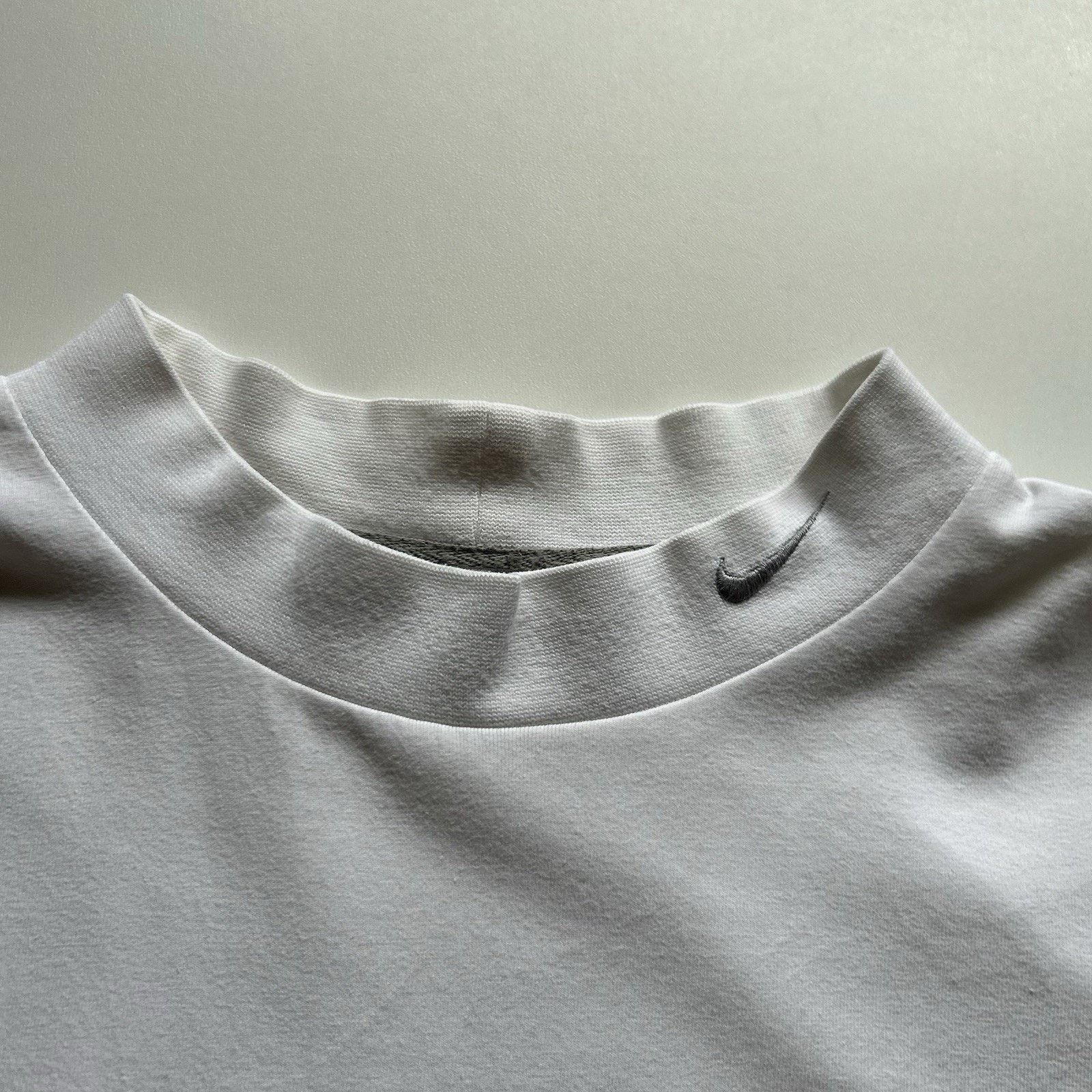 Nike × Vintage Vintage Nike Shirt XXL White Y2K Long Sleeve Mock Neck Golf Size US XXL / EU 58 / 5 - 3 Thumbnail