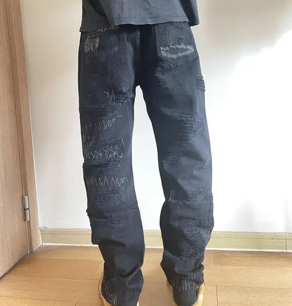 Vintage Retro punk denim pants Size US 31 - 6 Thumbnail