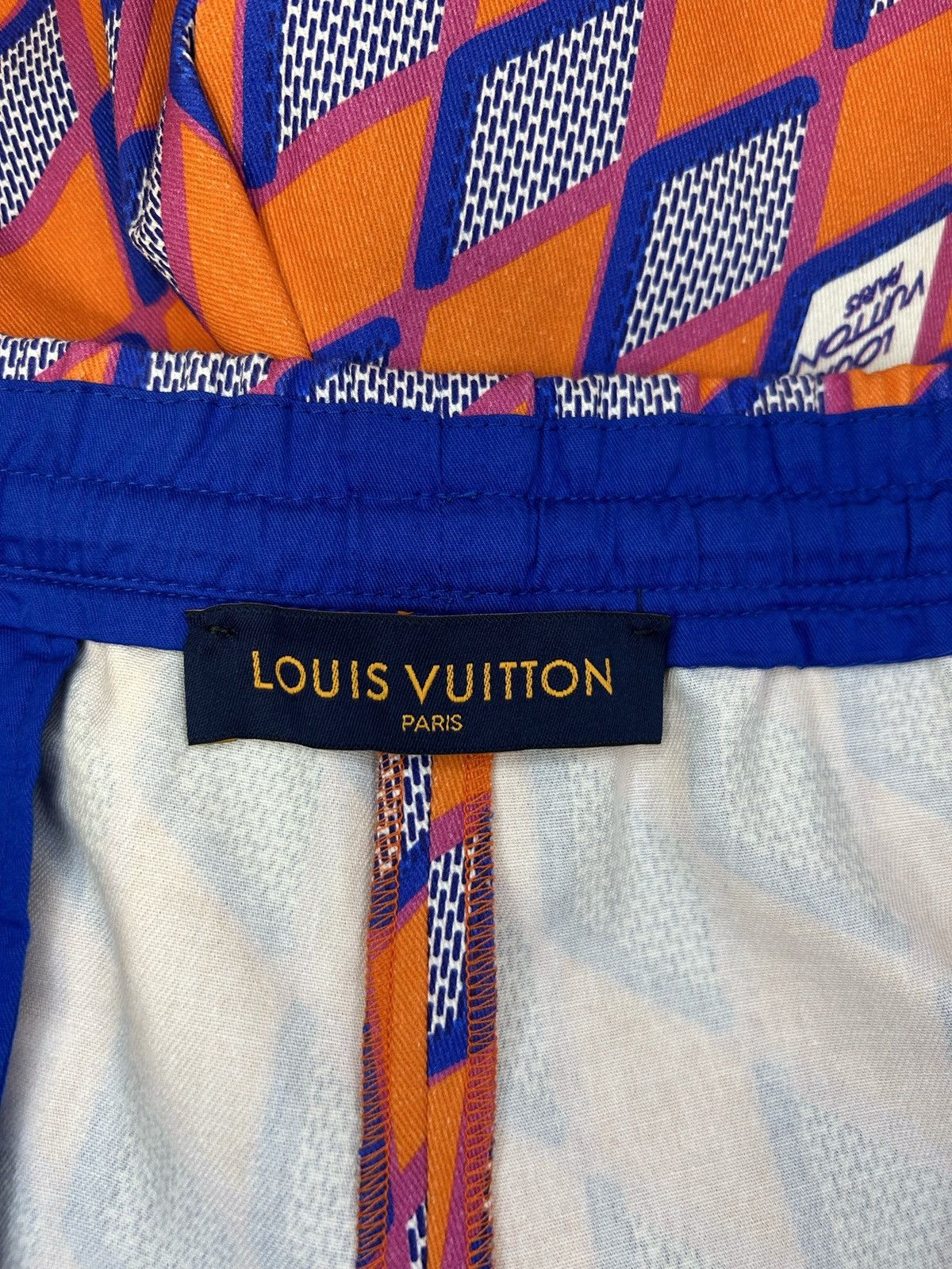 Louis Vuitton LOUIS VUITTON DIAMOND DAMIER DRAWSTRING SHORTS Size US 36 / EU 52 - 3 Thumbnail