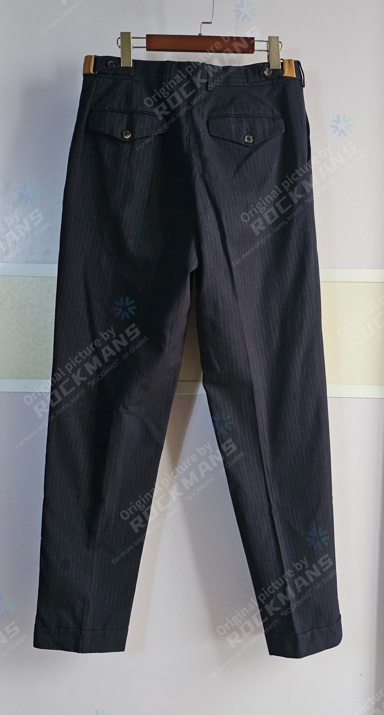 Dries Van Noten DRIES VAN NOTEN Vertical-Striped Casual Pants, Size 50 Size US 34 / EU 50 - 3 Thumbnail