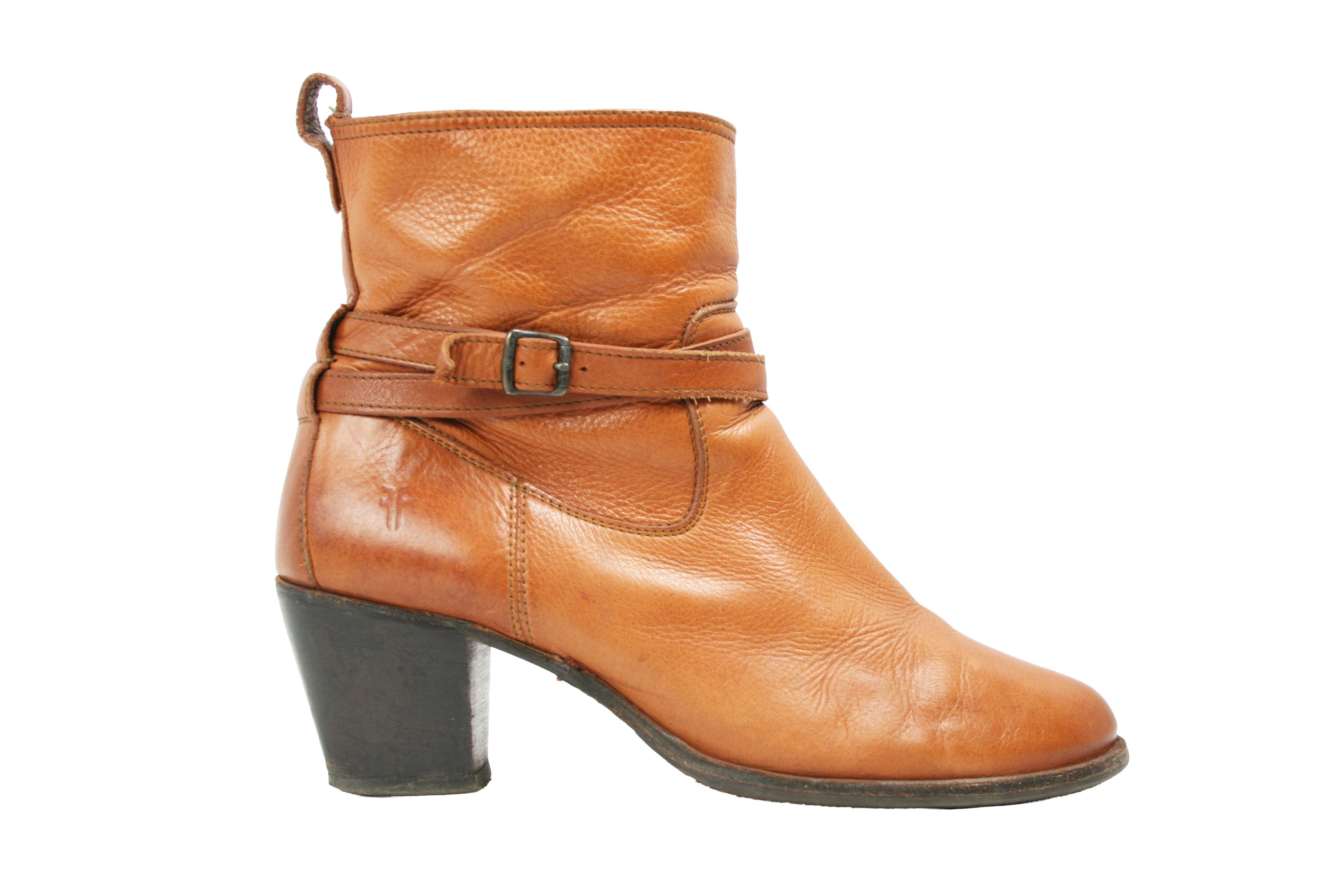 Frye 00S Y2K Jackie Rivet Cowboy Ankle Boots Vintage Size US 9 / IT 39 - 2 Thumbnail