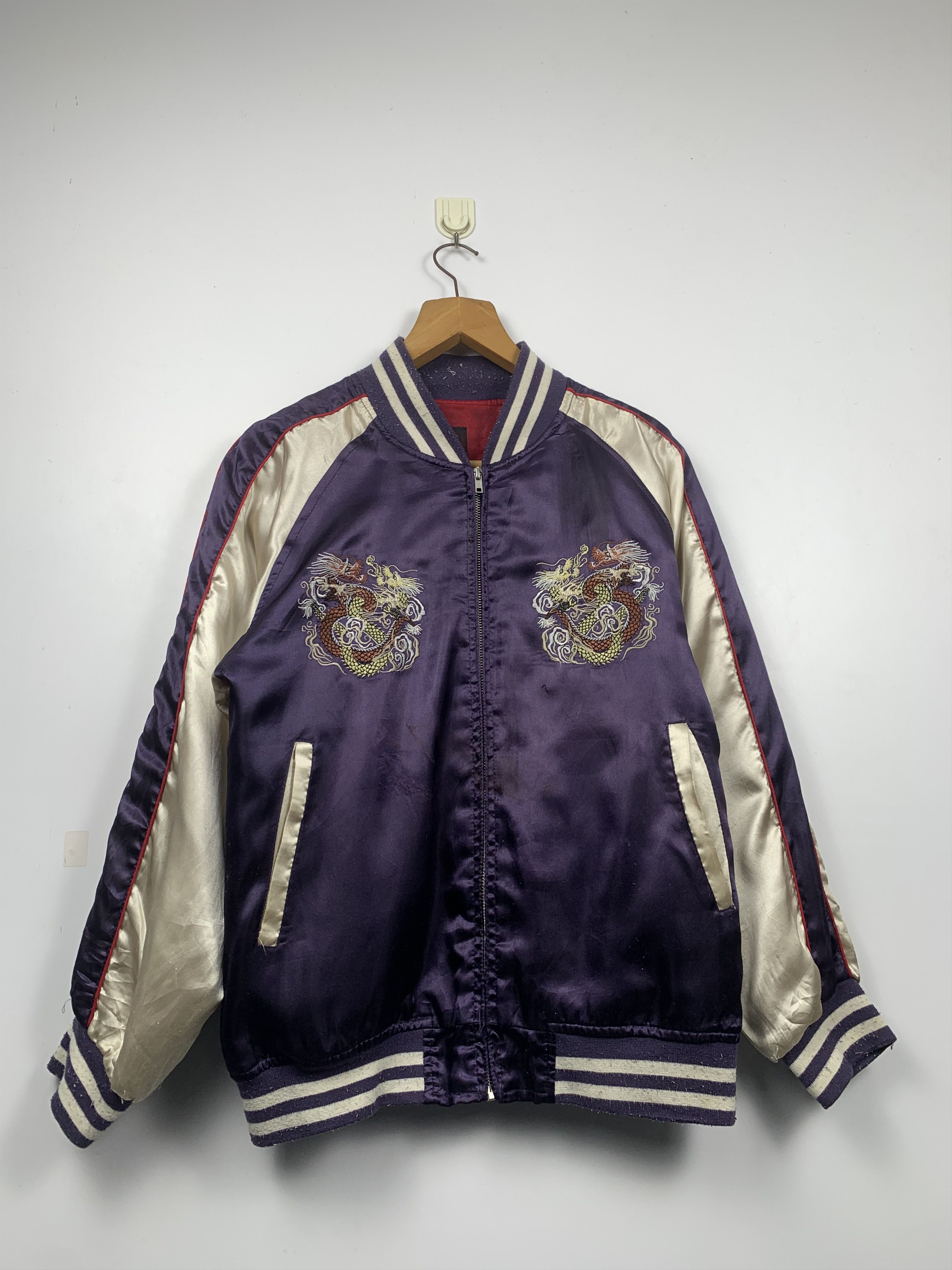 Japanese Brand Vintage Sukajan Souvenir Dragon Jacket J1206 Size US M / EU 48-50 / 2 - 1 Thumbnail