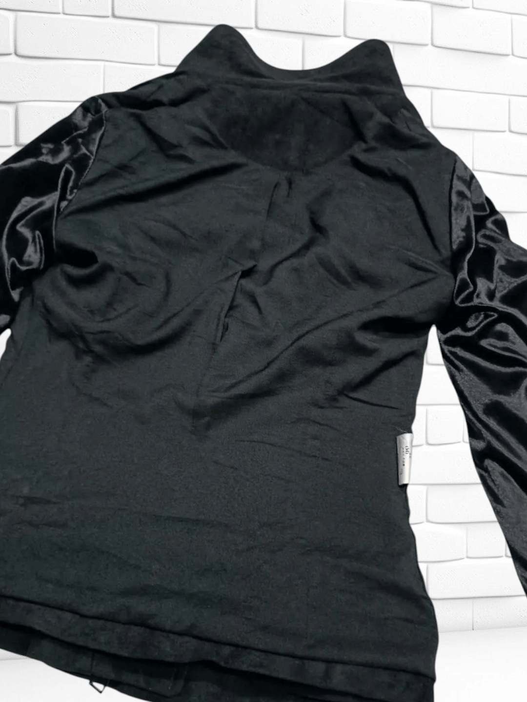 Japanese Brand Black Fringed Faux Suede Moto Jacket Size M / US 6-8 / IT 42-44 - 6 Thumbnail