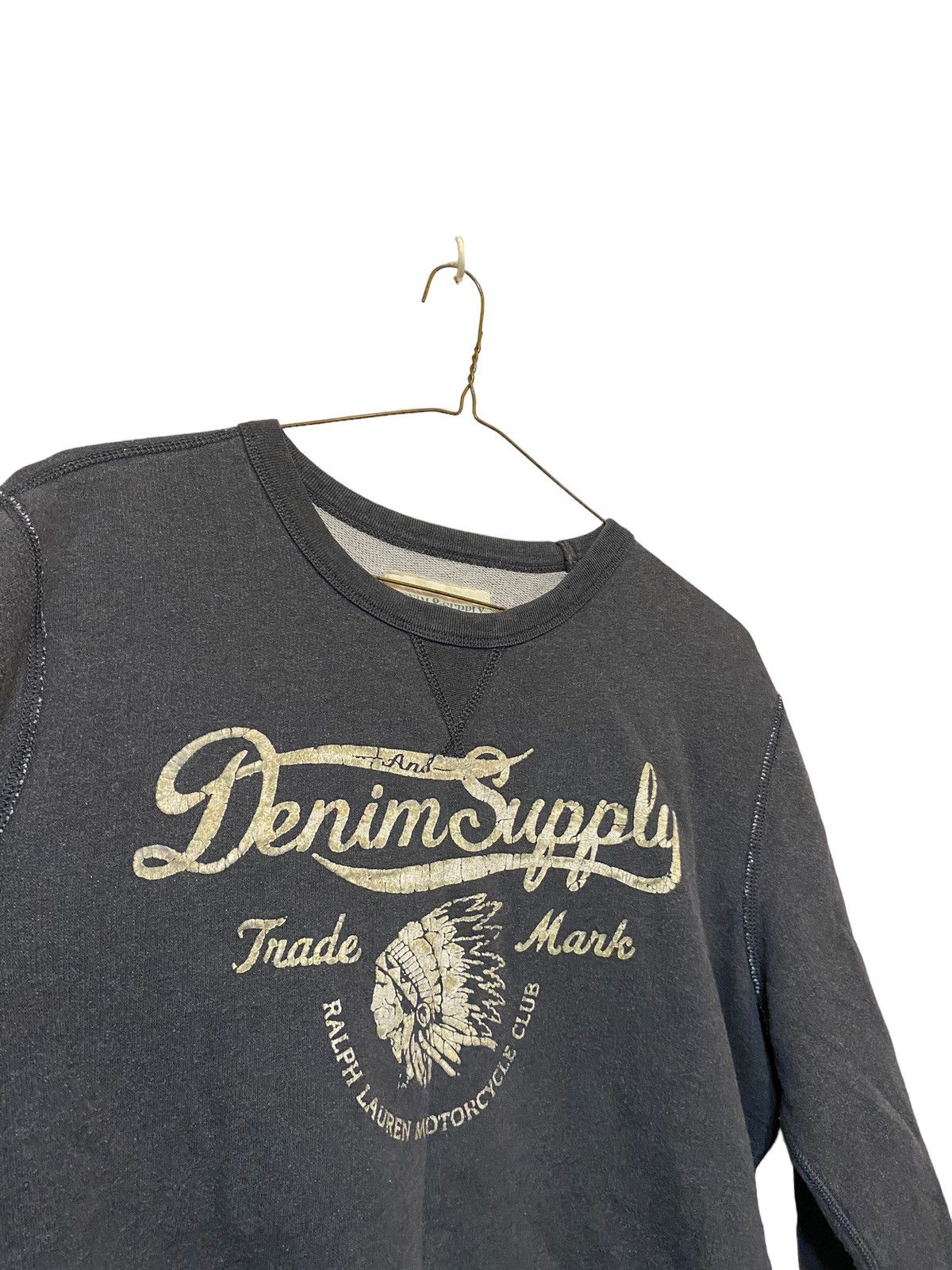 Denim & Supply Ralph Lauren × Polo Ralph Lauren × Vintage Vintage Denim Supply Ralph Lauren Motorcycle Club Crewneck Size US L / EU 52-54 / 3 - 3 Thumbnail
