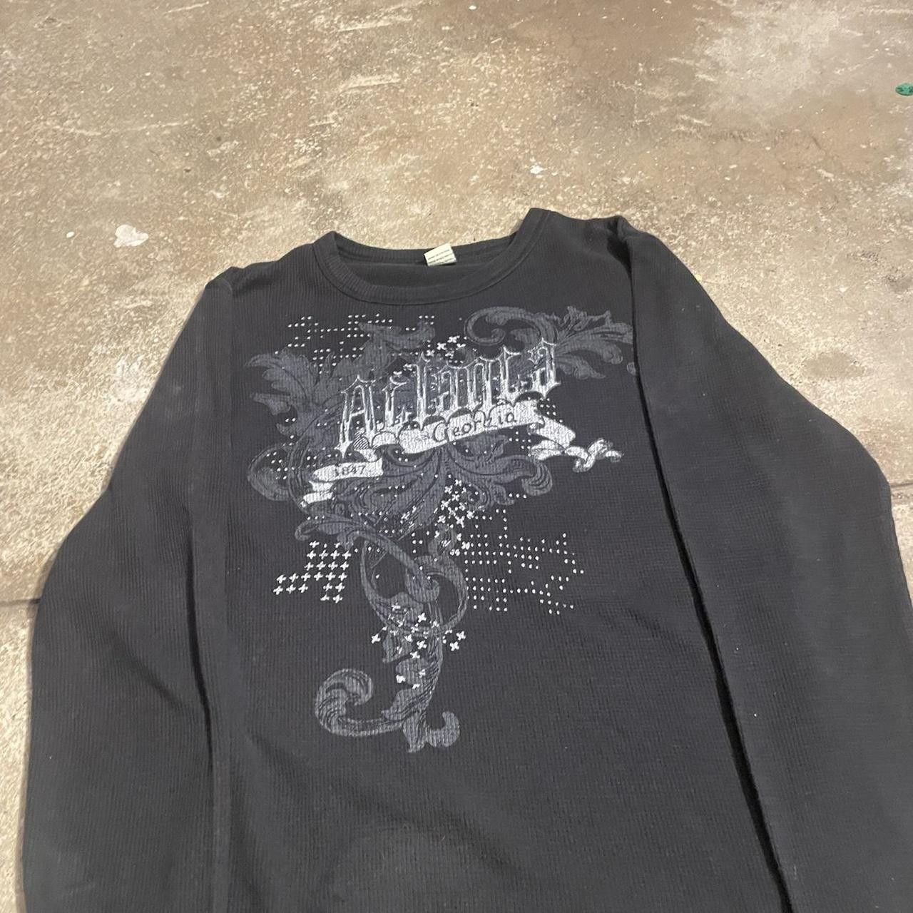 Affliction 2000s Y2K Affliction Style Thermal Lined Long Sleeve Size L Size US L / EU 52-54 / 3 - 3 Thumbnail
