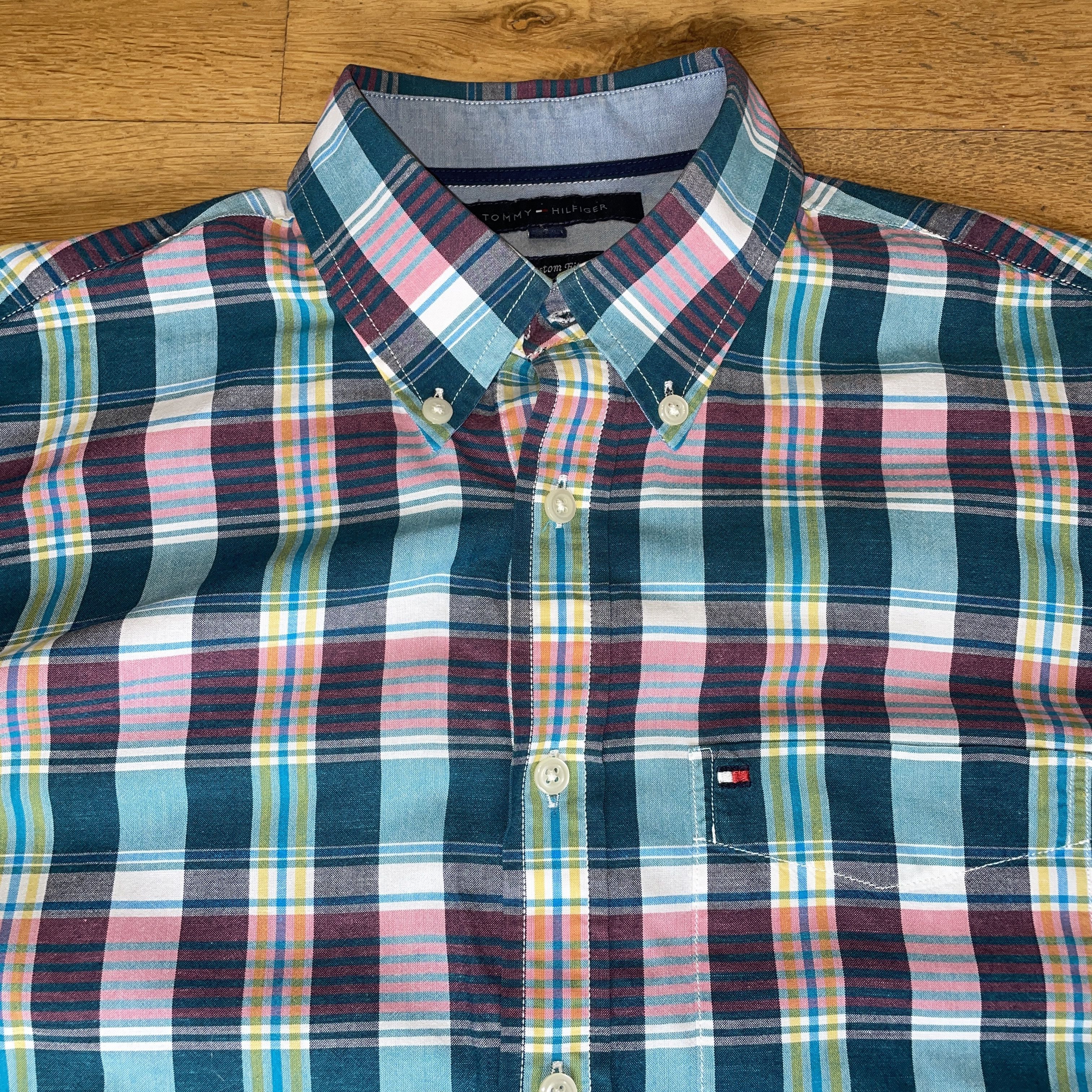 Tommy Hilfiger Tommy Hilfiger Men's Custom Fit Shirt Fashion Size S Size US S / EU 44-46 / 1 - 4 Thumbnail