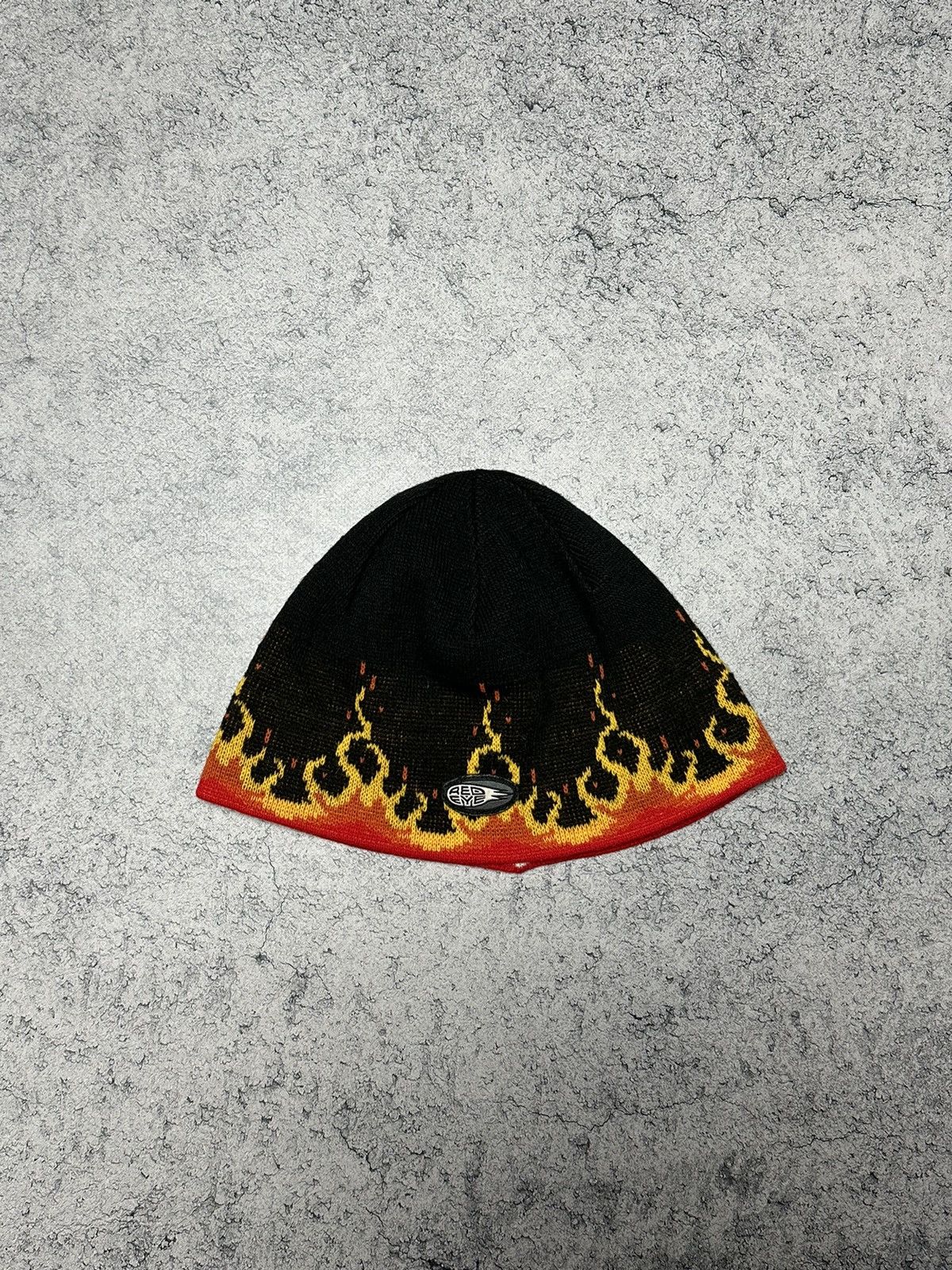 Vintage Vintage Red Eye Flame Fire Skate Beanie Hat Size ONE SIZE - 2 Thumbnail