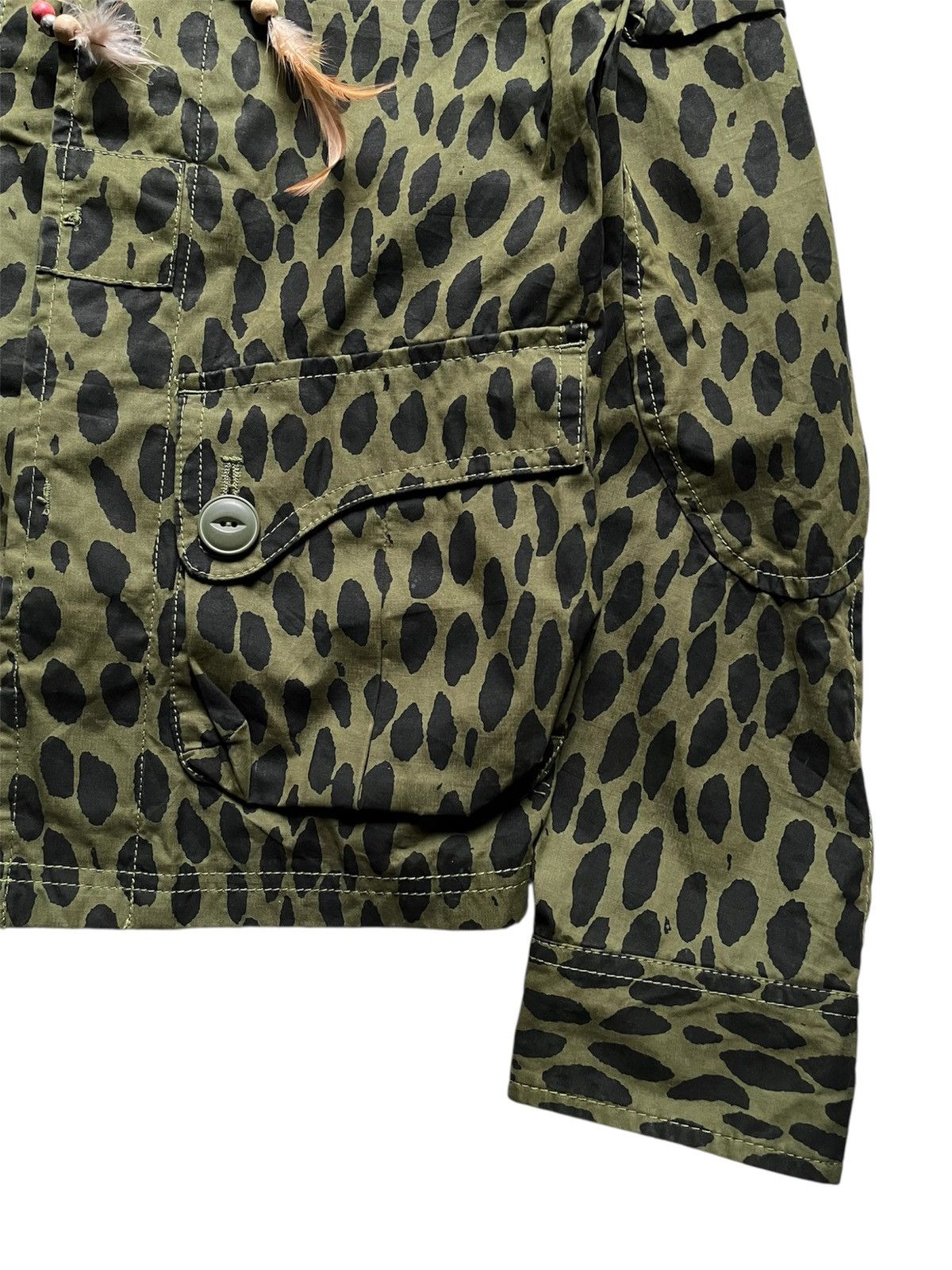 Isamu Katayama Backlash 2000s SLY Glamour wax leopard army funk jacket Size US M / EU 48-50 / 2 - 4 Thumbnail