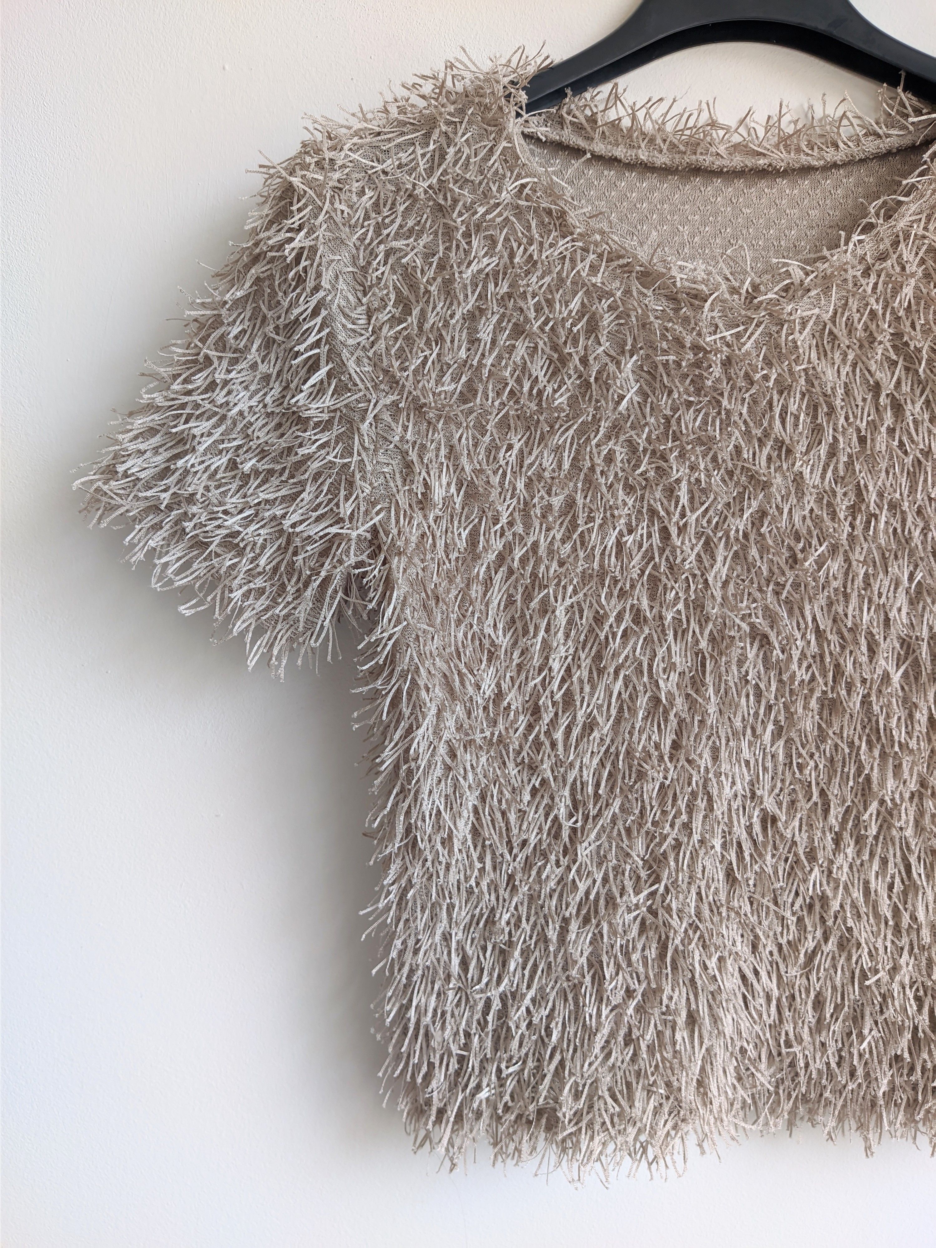 Japanese Brand Vintage fuzzy tshirt mohair y2k Size M / US 6-8 / IT 42-44 - 4 Thumbnail