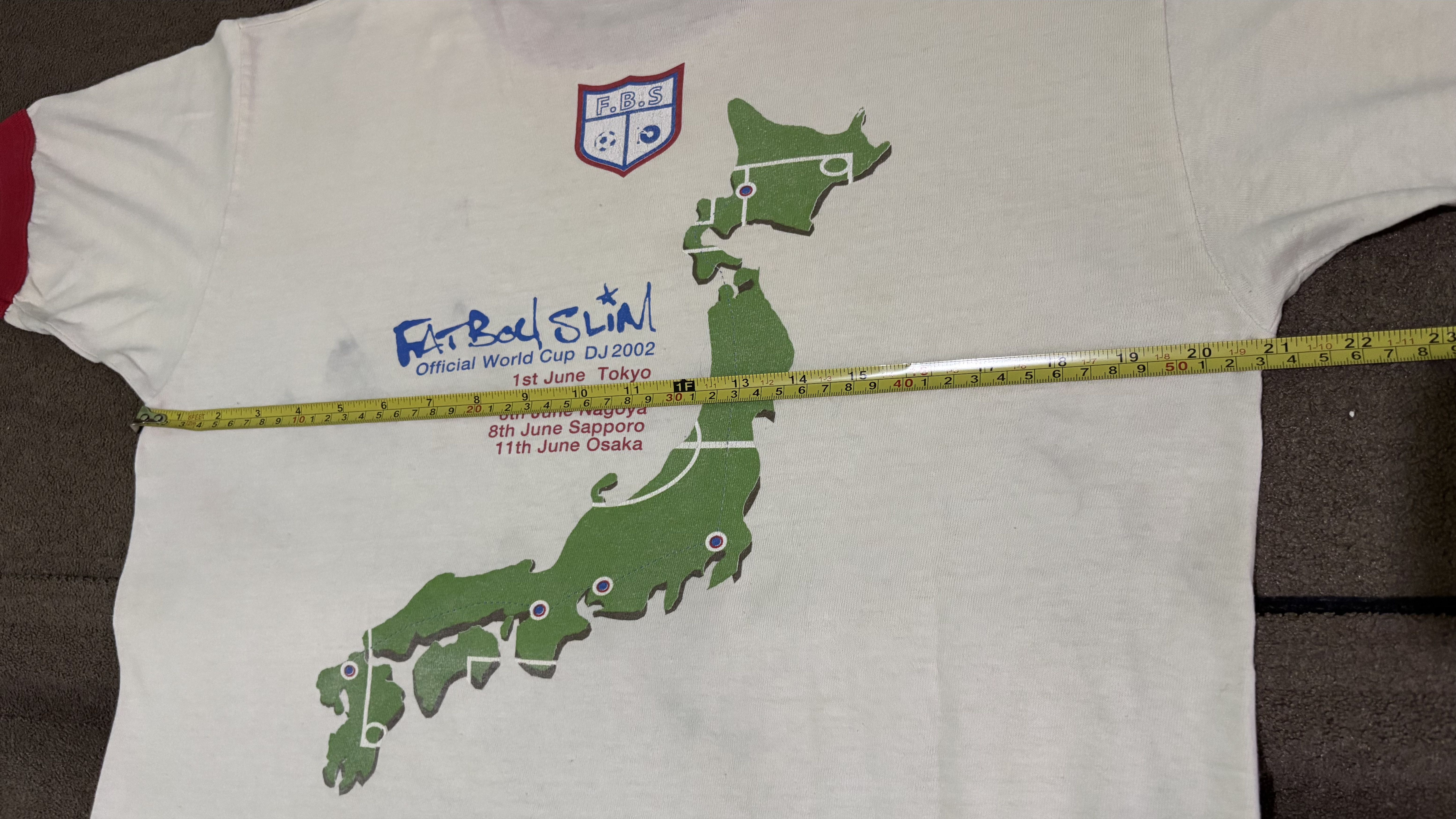 Band Tees Vintage Fatboy Slim Official World Cup DJ 2002 Size US M / EU 48-50 / 2 - 9 Thumbnail