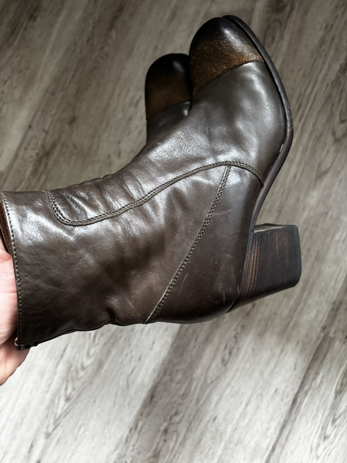 Pantanetti Pantanetti Leather Ankle Boots 37.5 Size US 7.5 / IT 37.5 - 8 Thumbnail