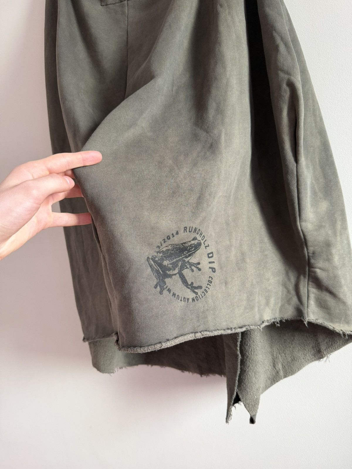 Rundholz Rundholz Dip Asymmetric Skirt Distressed Olive Size 30" / US 8 / IT 44 - 7 Thumbnail