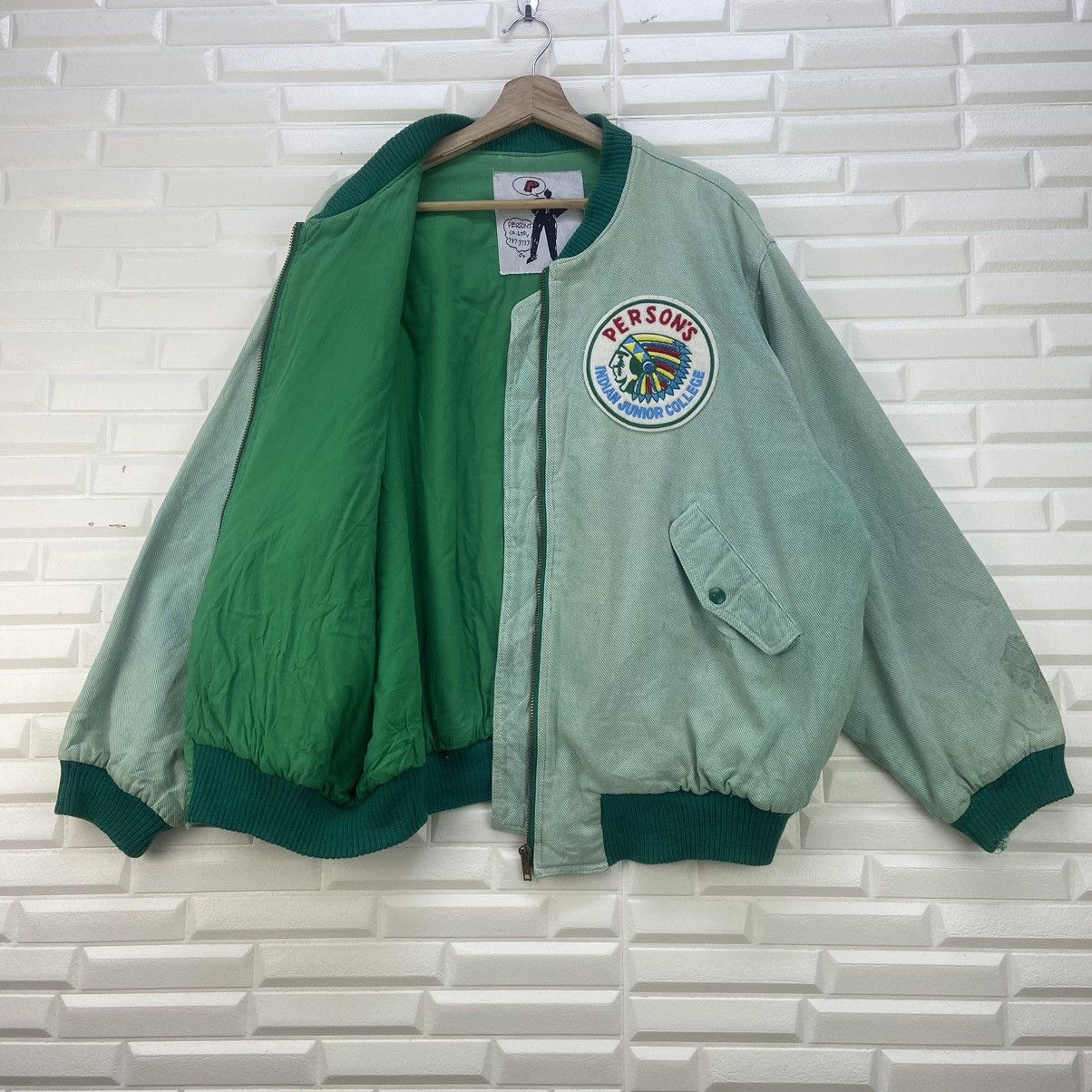 PERSON'S × Vintage Vintage Person’s Indian Junior College Loose Oversize Jacket Size US L / EU 52-54 / 3 - 3 Thumbnail