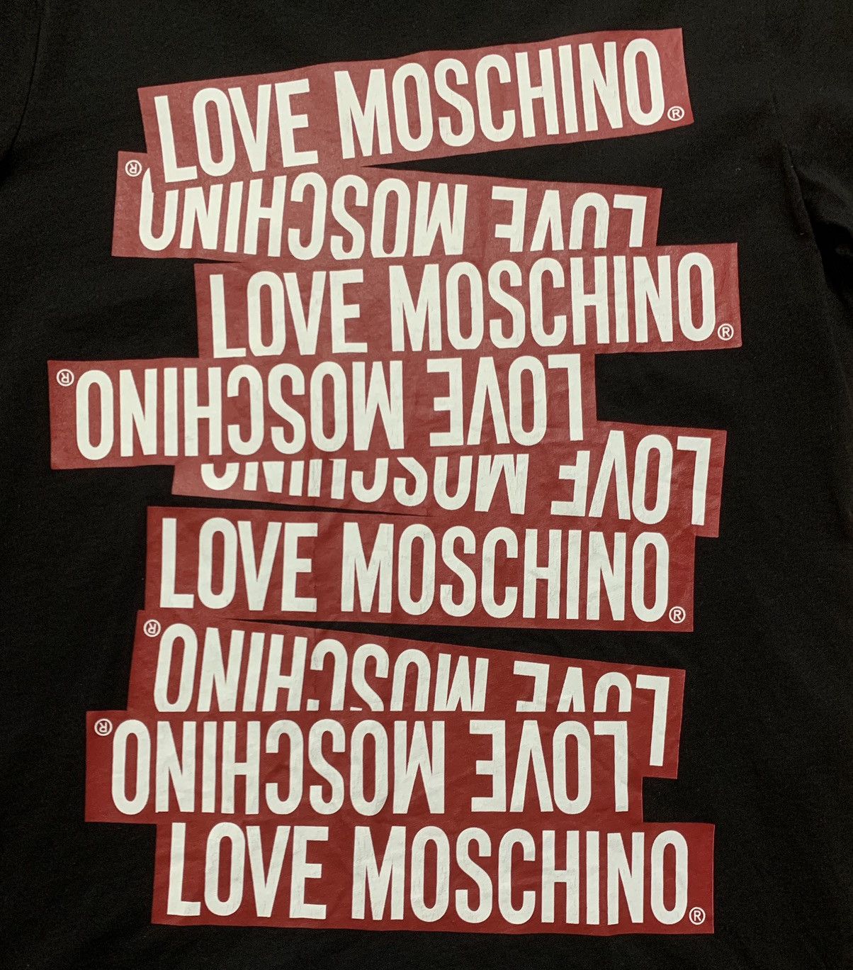 Love Moschino Love Moschino Multilogo T-Shirt Size M / US 6-8 / IT 42-44 - 4 Thumbnail