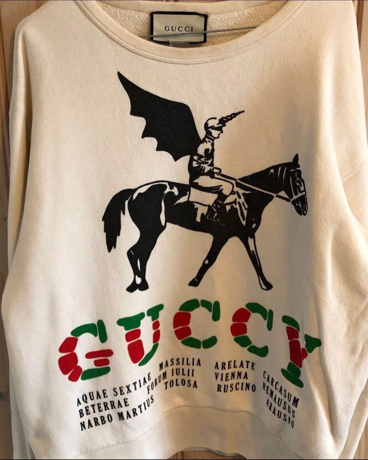 Gucci Gucci Winged Jockey Sweatshirt Size US M / EU 48-50 / 2 - 1 Thumbnail