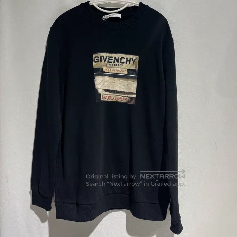Givenchy Givenchy Black Crewneck Sweatshirt Size US S / EU 44-46 / 1 - 1 Thumbnail