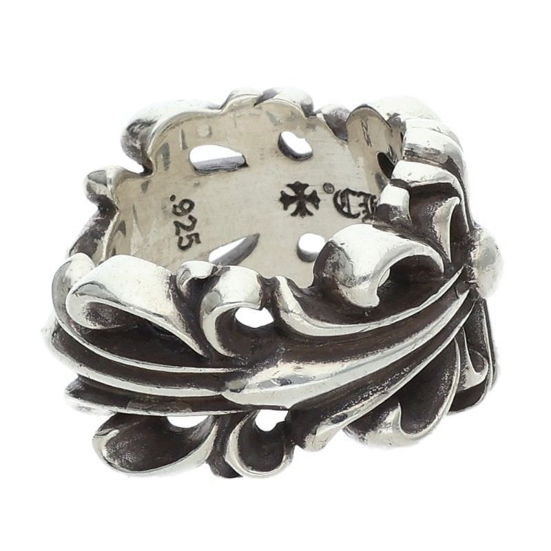 Chrome Hearts Chrome Hearts Double Floral Cross Silver Ring Size ONE SIZE - 5 Thumbnail