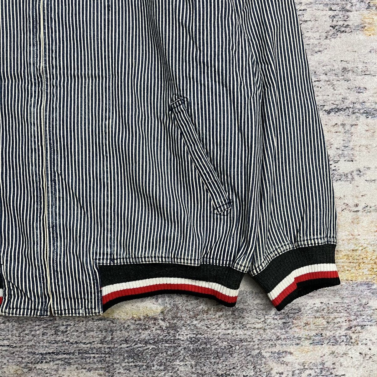 Issey Miyake Vintage Issey miyake AW 84-85 stripe hickory bomber jacket Size US M / EU 48-50 / 2 - 6 Thumbnail