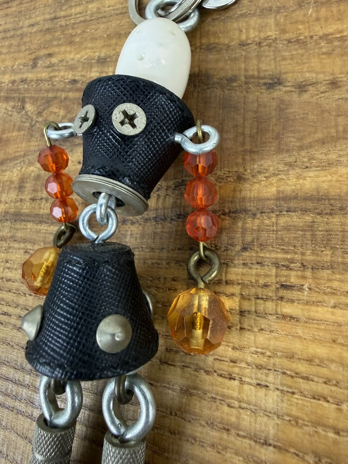 Prada Prada Robot Bag Charm Keychain Key Holder Vintage Size ONE SIZE - 3 Thumbnail