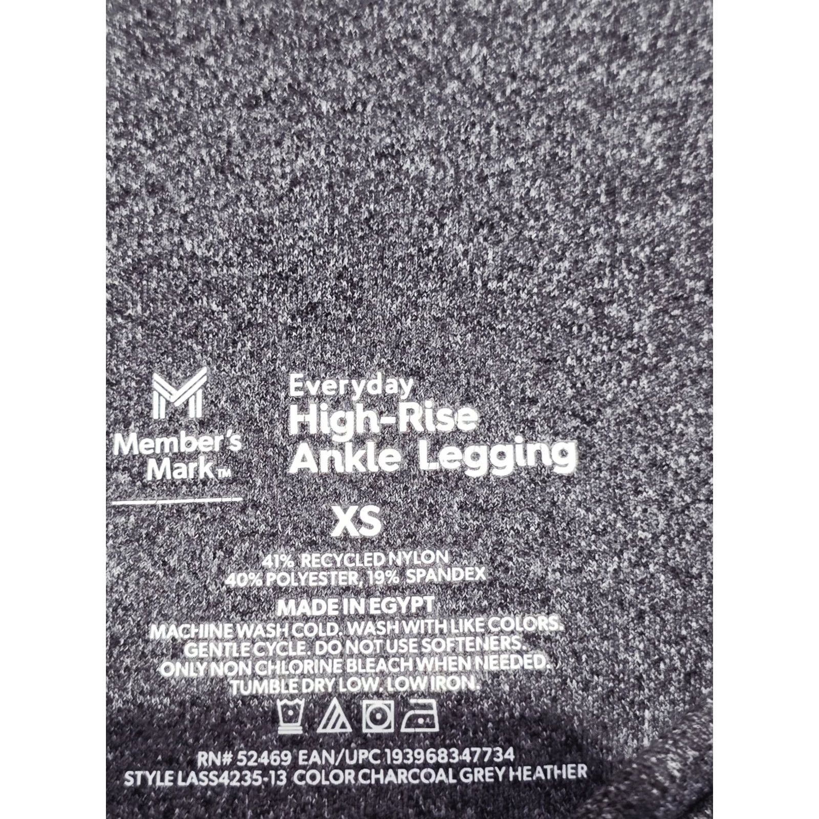 Vintage VINTAGE? No. Members Mark Everyday High Rise Ankle Leggings XS Pockets Gray Women Yoga Casual Regular Ankle Size XS Size 26" / US 2 / IT 38 - 4 Thumbnail