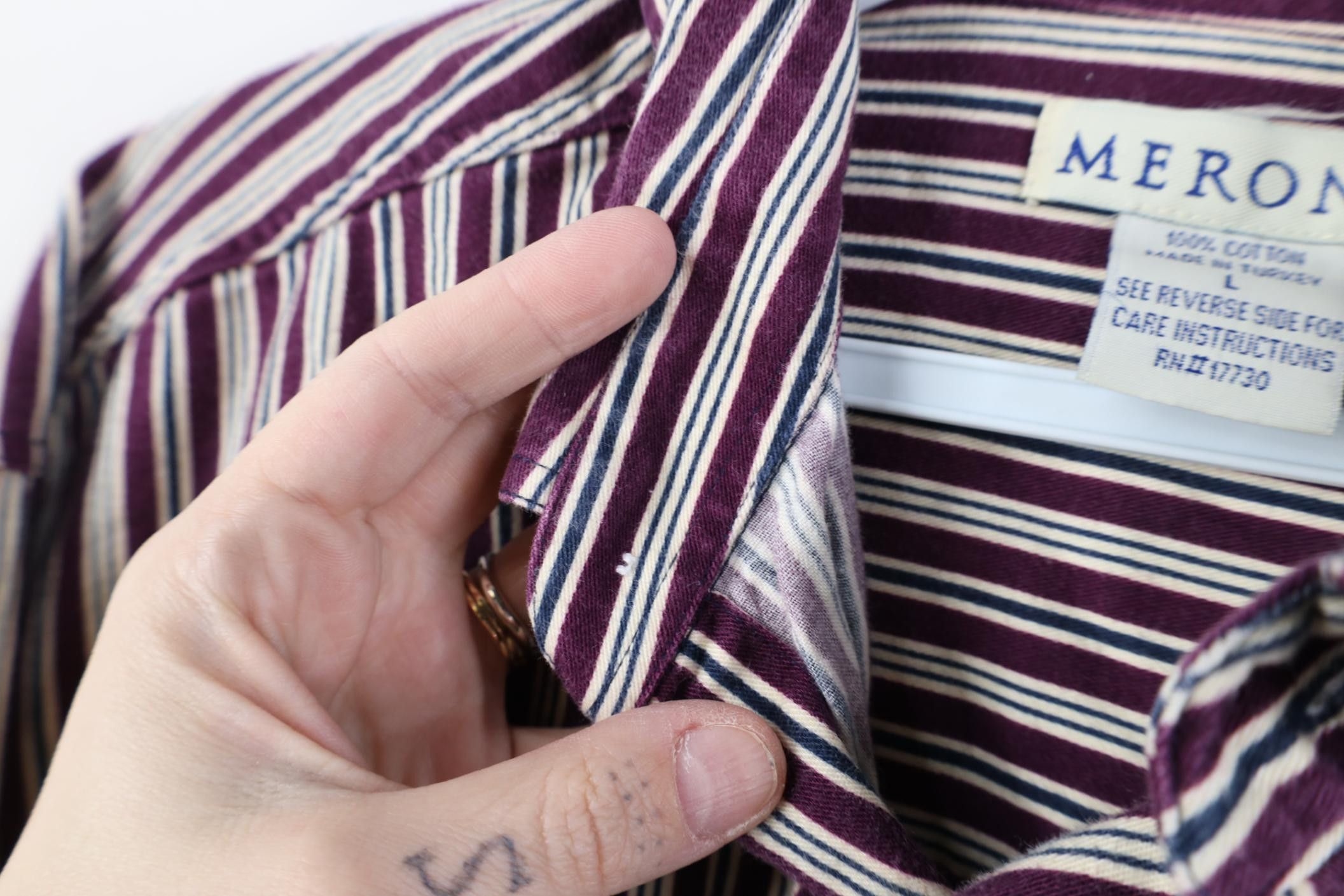 Vintage Vintage 90s Streetwear Collared Button Down Shirt Cotton Size US L / EU 52-54 / 3 - 8 Thumbnail