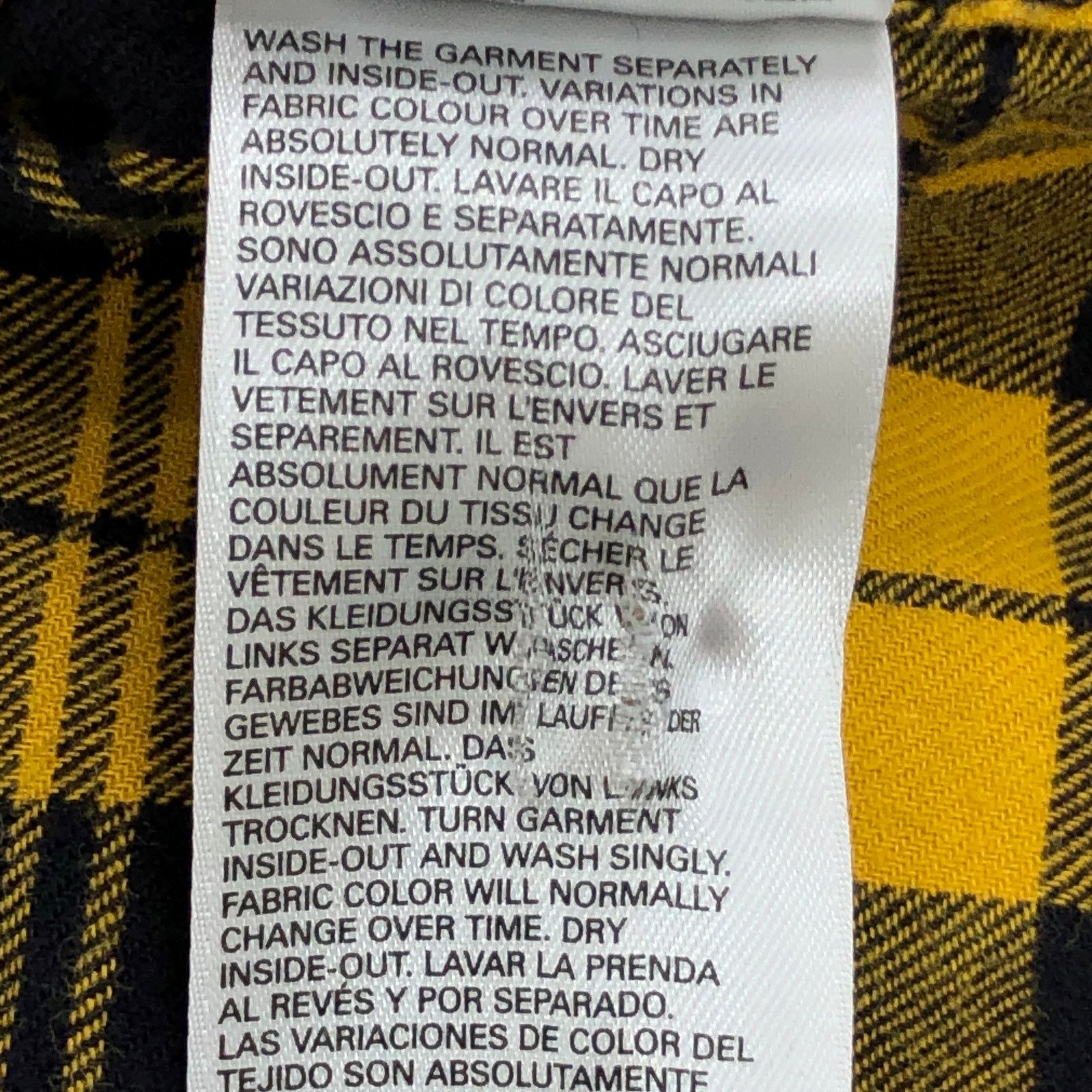 Diesel Diesel Sz XXL Shirt Flannel East Long Chk Yellow Black Snaps Size US XXL / EU 58 / 5 - 19 Thumbnail