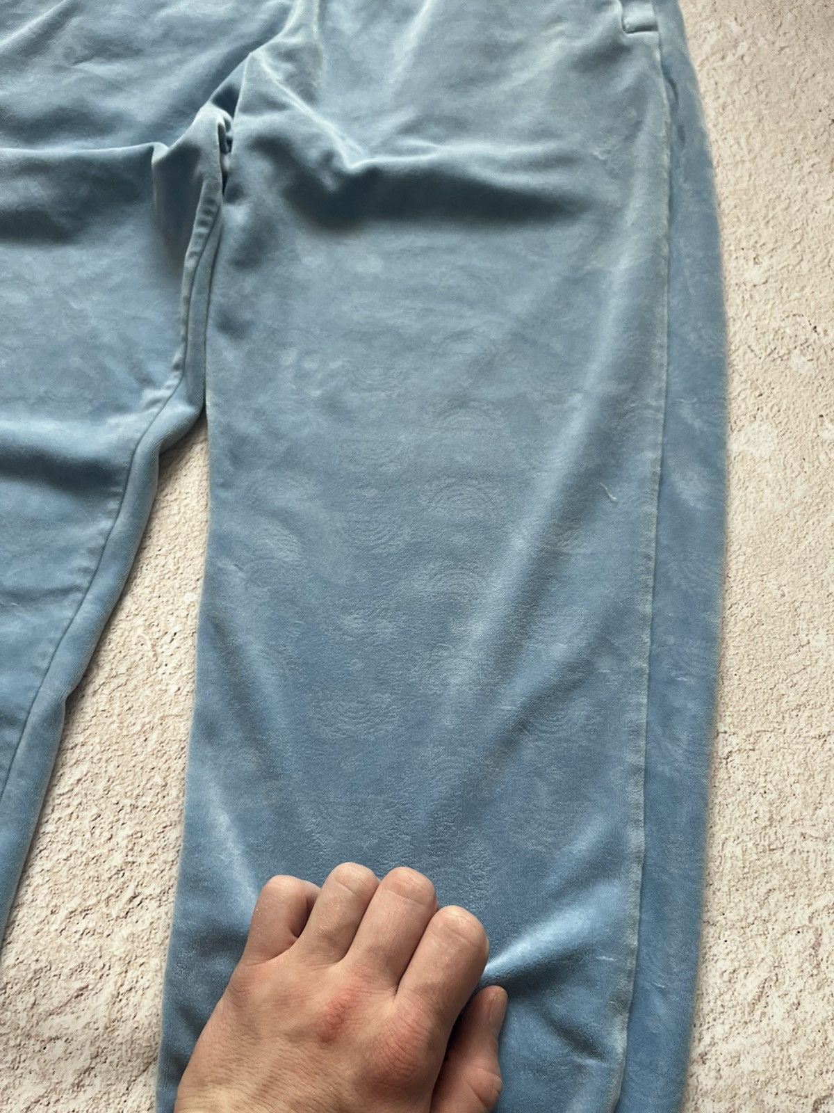 Southpole Soultspo Velour Monogram Track Pants Size US 32 / EU 48 - 6 Thumbnail