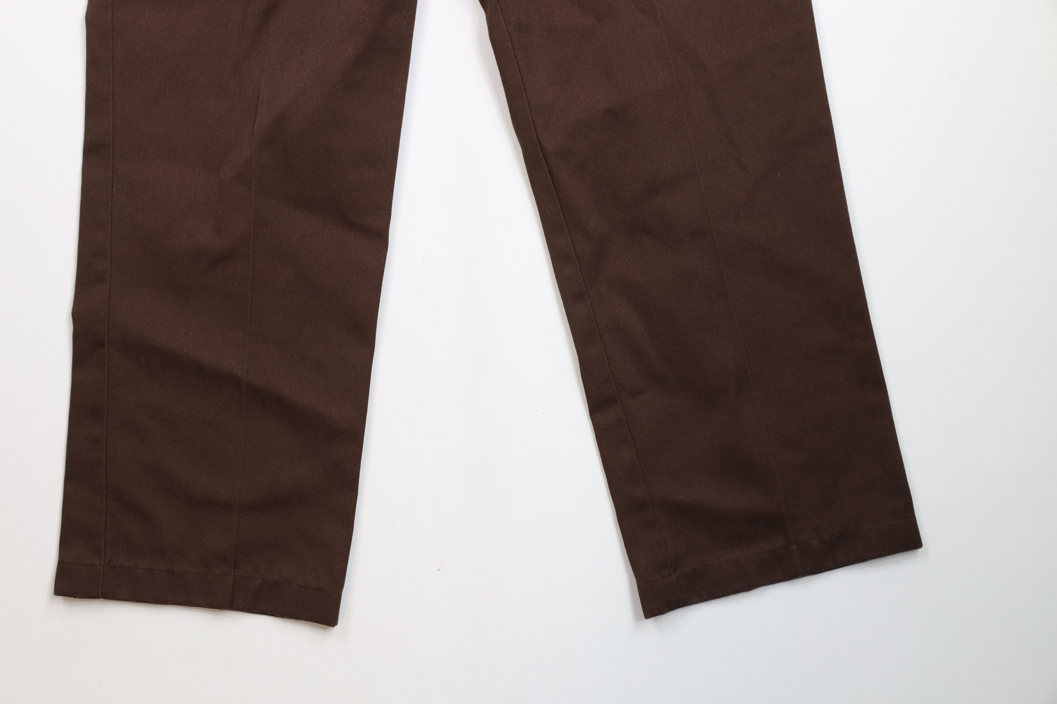 Dickies × Vintage Vintage 90s Y2K Dickies Workwear Wide Leg Pants Brown Size US 36 / EU 52 - 4 Thumbnail