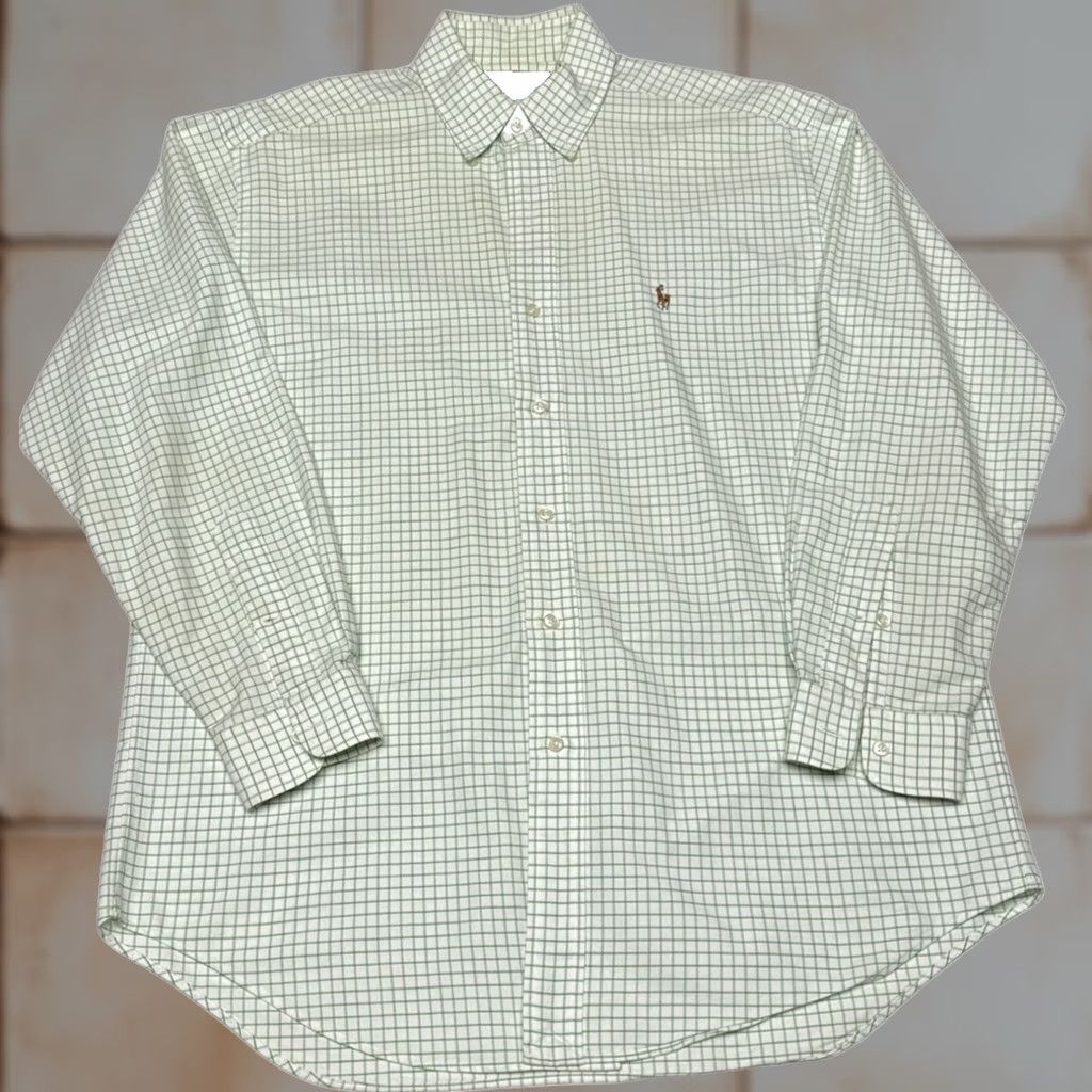 Ralph Lauren Ralph Lauren Blake Green Checkered Shirt Mens M Long Sleeve Button-Down Size US M / EU 48-50 / 2 - 1 Thumbnail