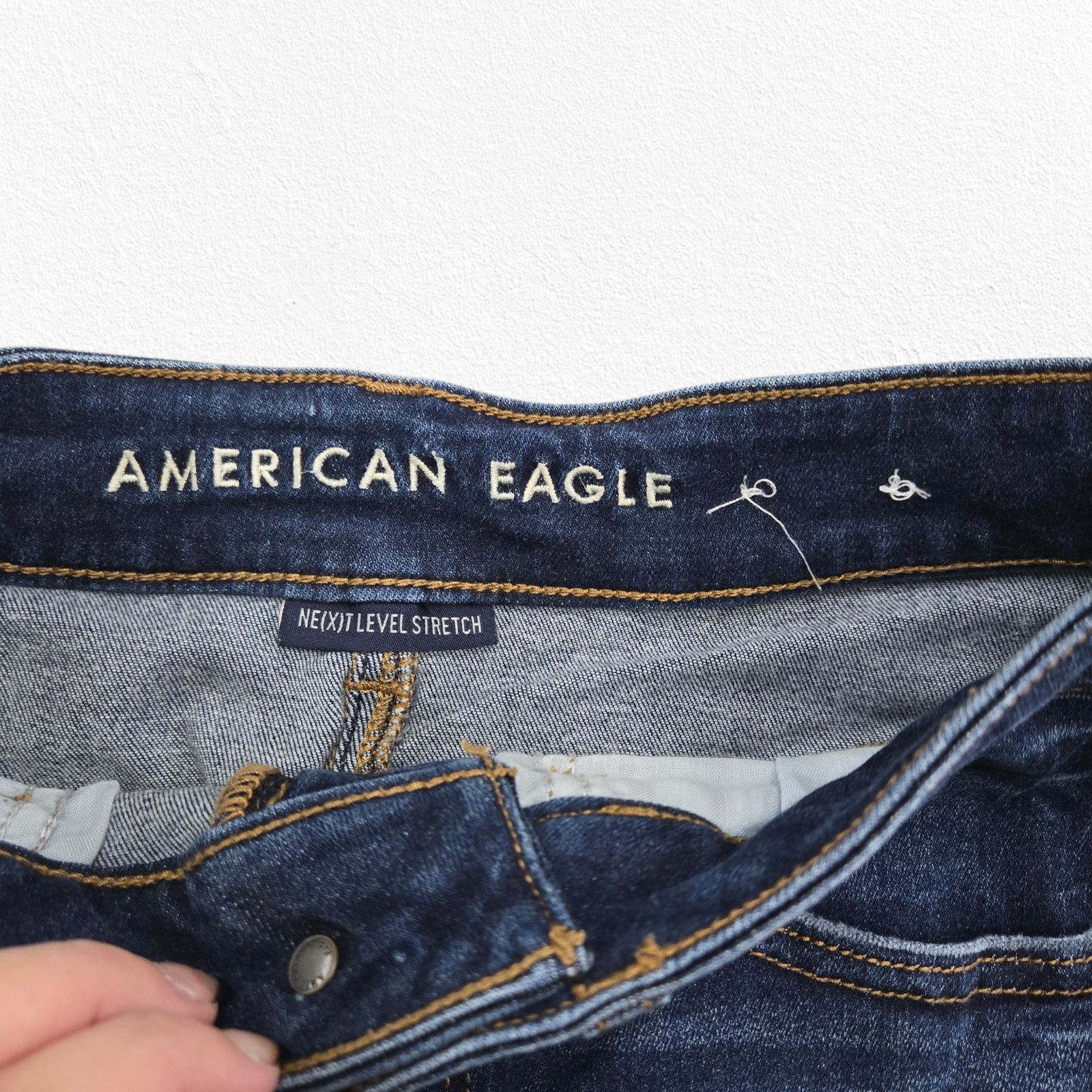 American Eagle Outfitters American Eagle Hi Rise Denim Mini Skirt Size 6 Size 28" / US 6 / IT 42 - 4 Thumbnail