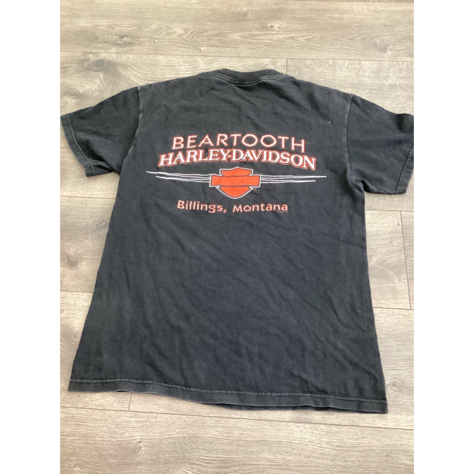 Harley Davidson VINTAGE Harley-Davidson Eagle Black Shirt Adult L Unisex 2000s Graphic Tee Mens Womens Size US L / EU 52-54 / 3 - 7 Thumbnail