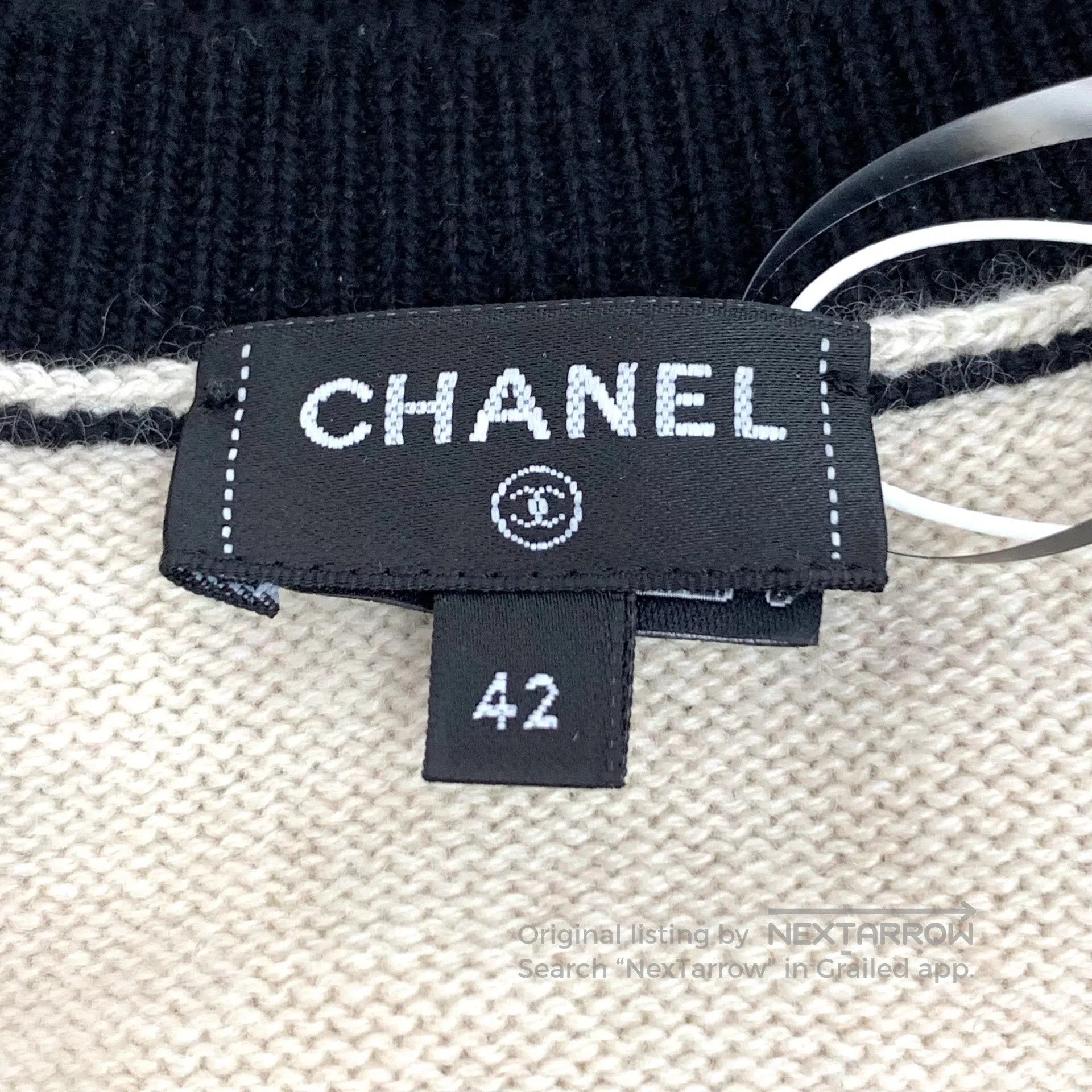 Chanel Chanel Multicolor Trim Cashmere Crewneck Single-breasted L Size M / US 6-8 / IT 42-44 - 5 Thumbnail