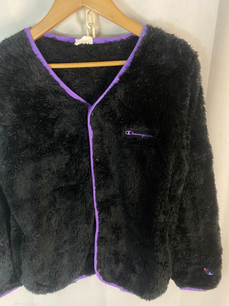 Champion Champion spellout fleece snap button cardigan sweater Size US M / EU 48-50 / 2 - 3 Thumbnail