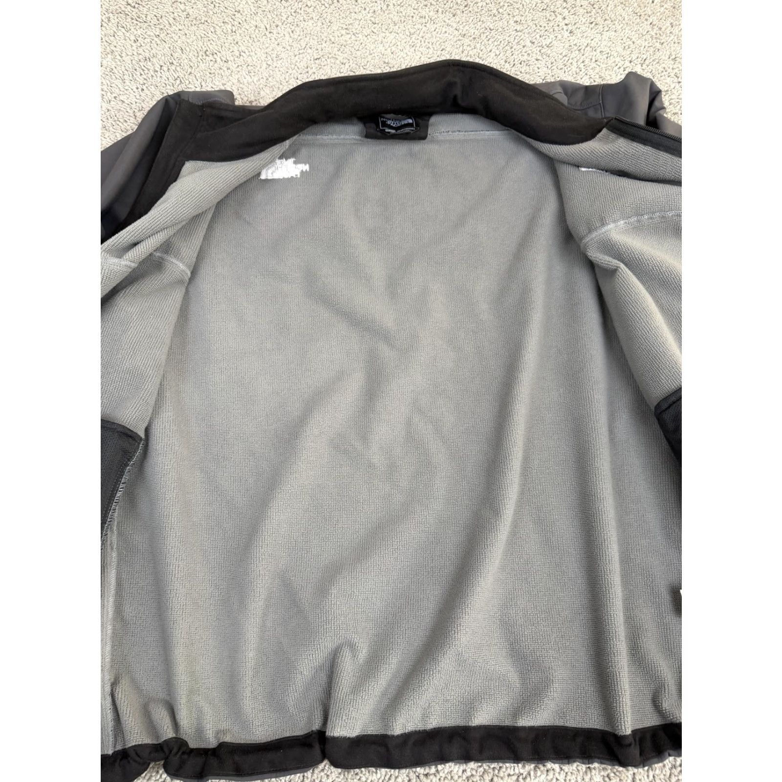 The North Face Jacket Mens 2XL Gray Windstopper Softshell Full Zip 