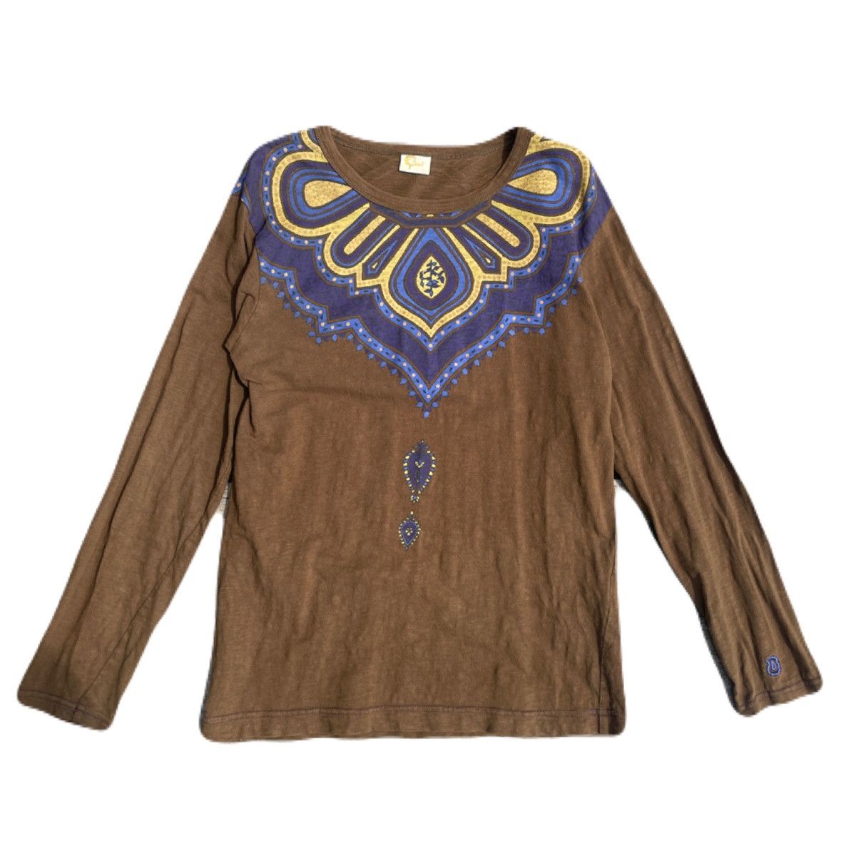 If Six Was Nine 2000s Japanese archive Vkei Feather Ethnic Long Sleeve Tee Size US M / EU 48-50 / 2 - 2 Thumbnail